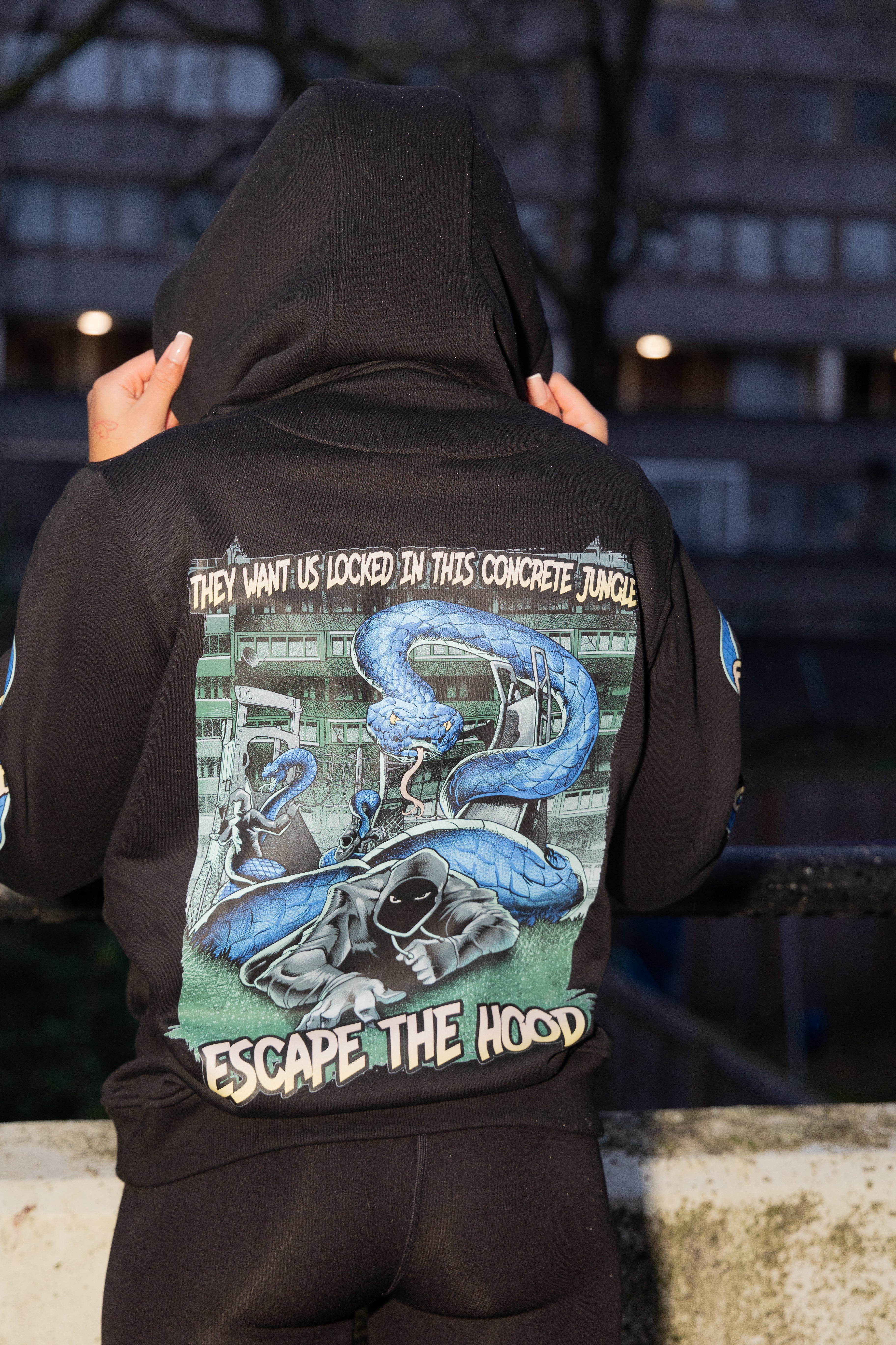 Concrete Jungle: Serpent Survival Hoodie