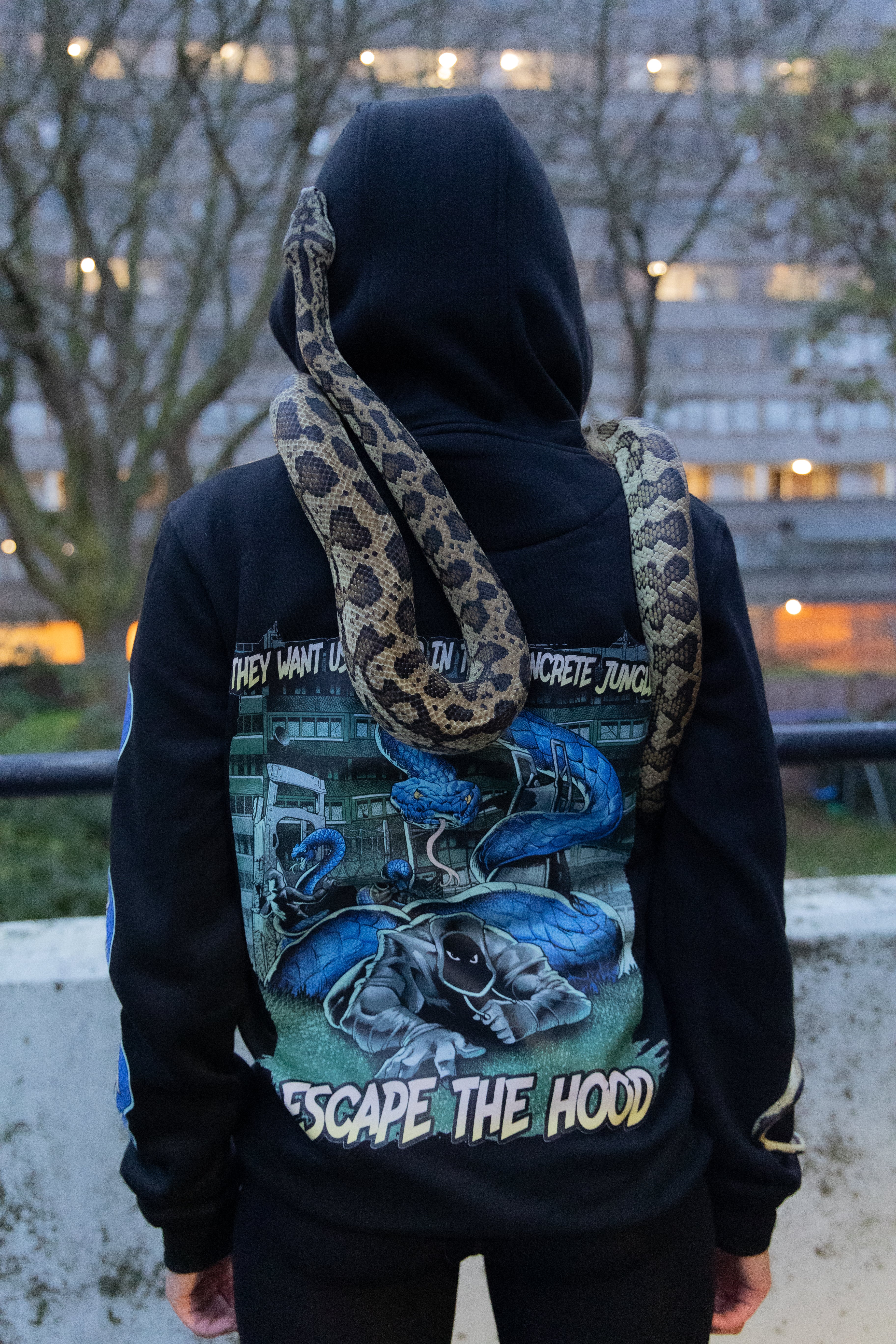 Concrete Jungle: Serpent Survival Hoodie