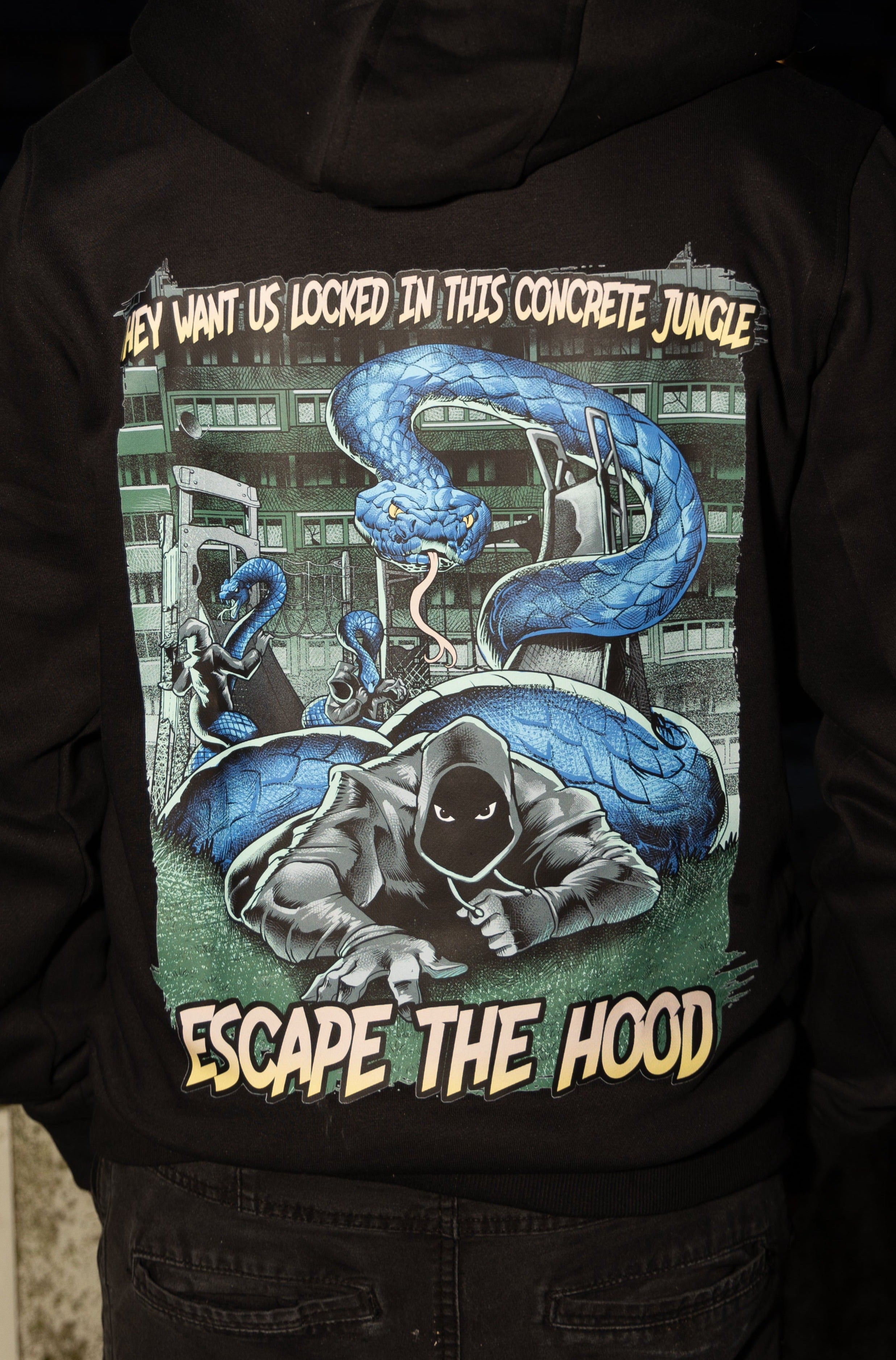 Concrete Jungle: Serpent Survival Hoodie