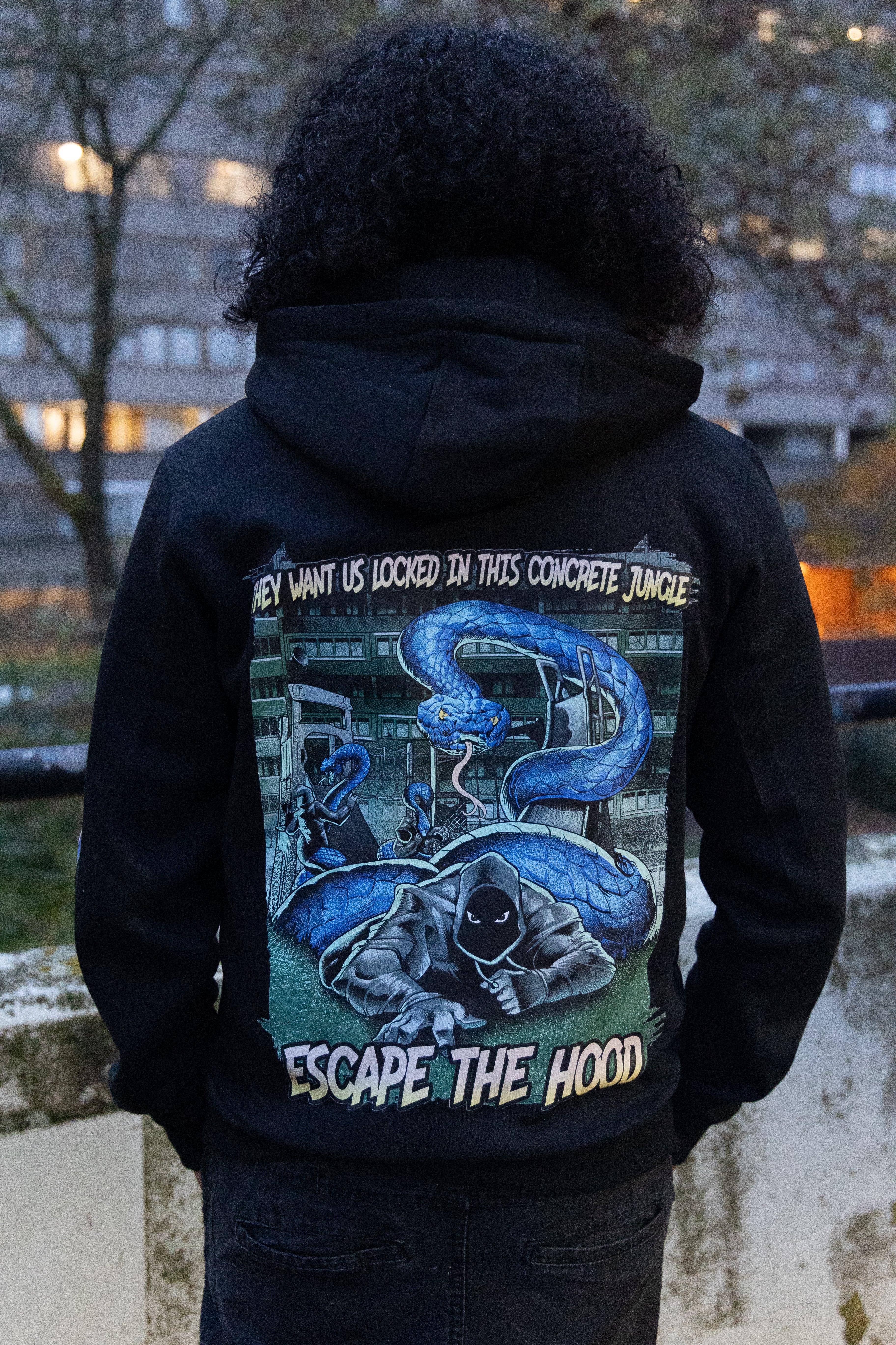 Concrete Jungle: Serpent Survival Hoodie
