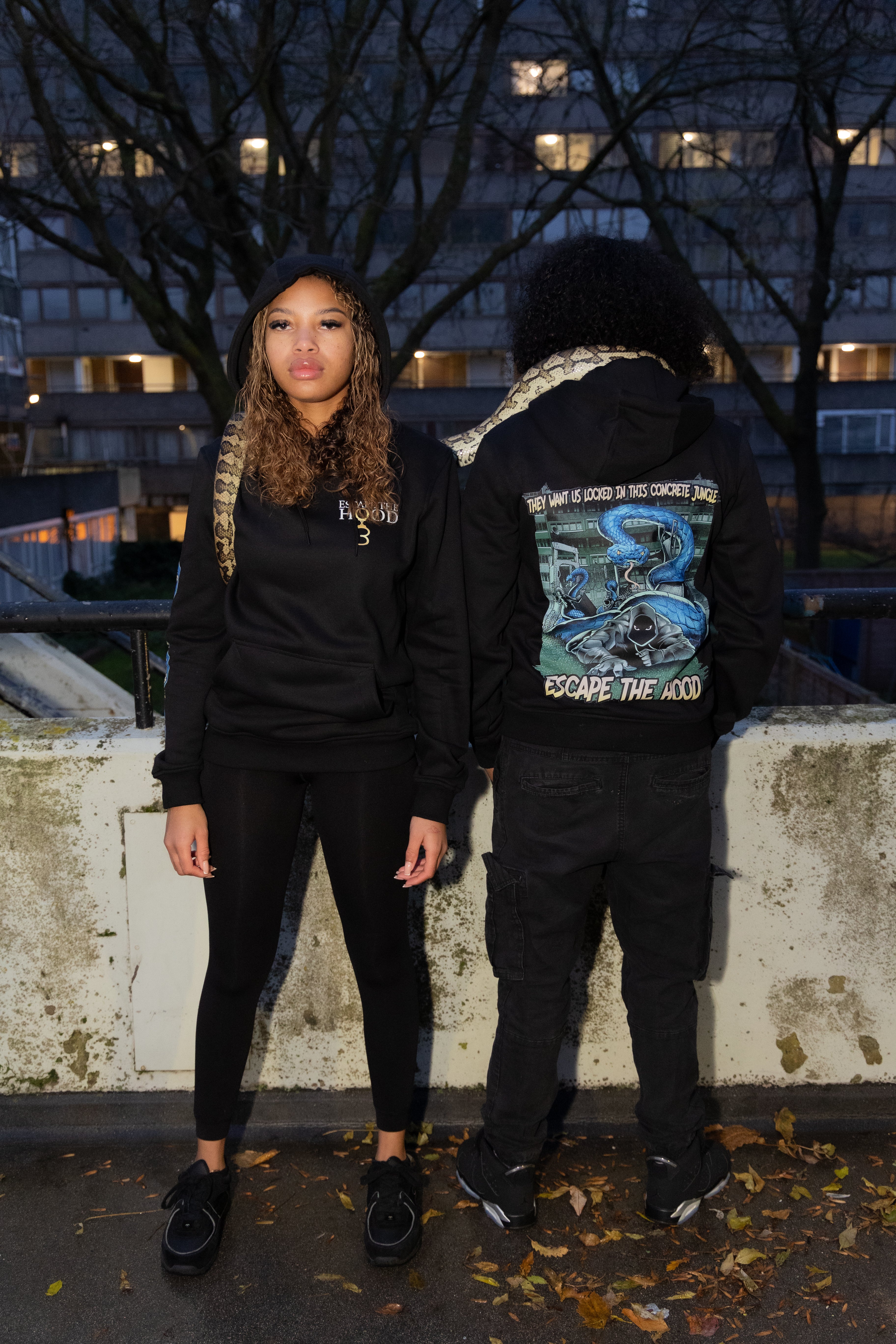 Concrete Jungle: Serpent Survival Hoodie