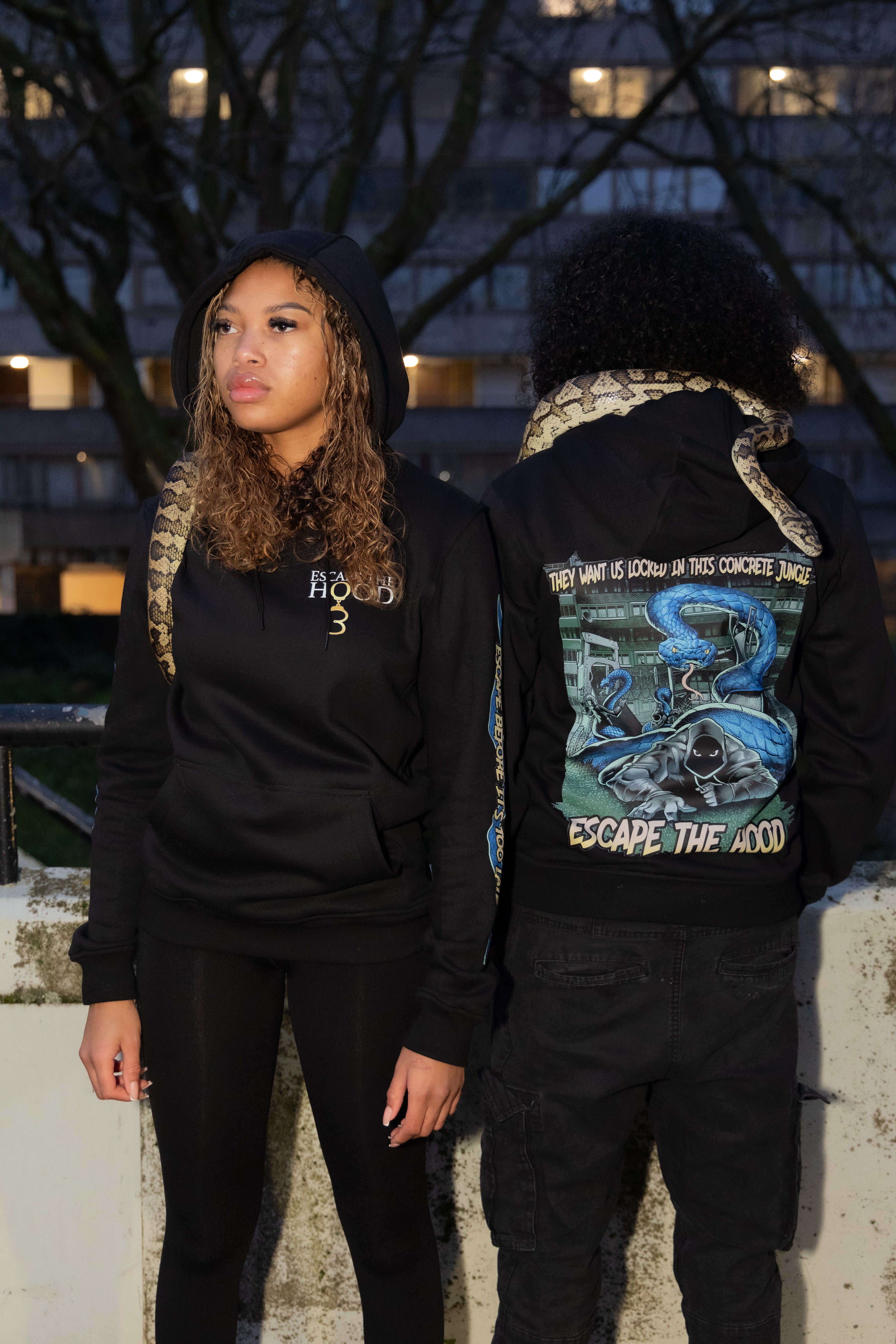 Concrete Jungle: Serpent Survival Hoodie