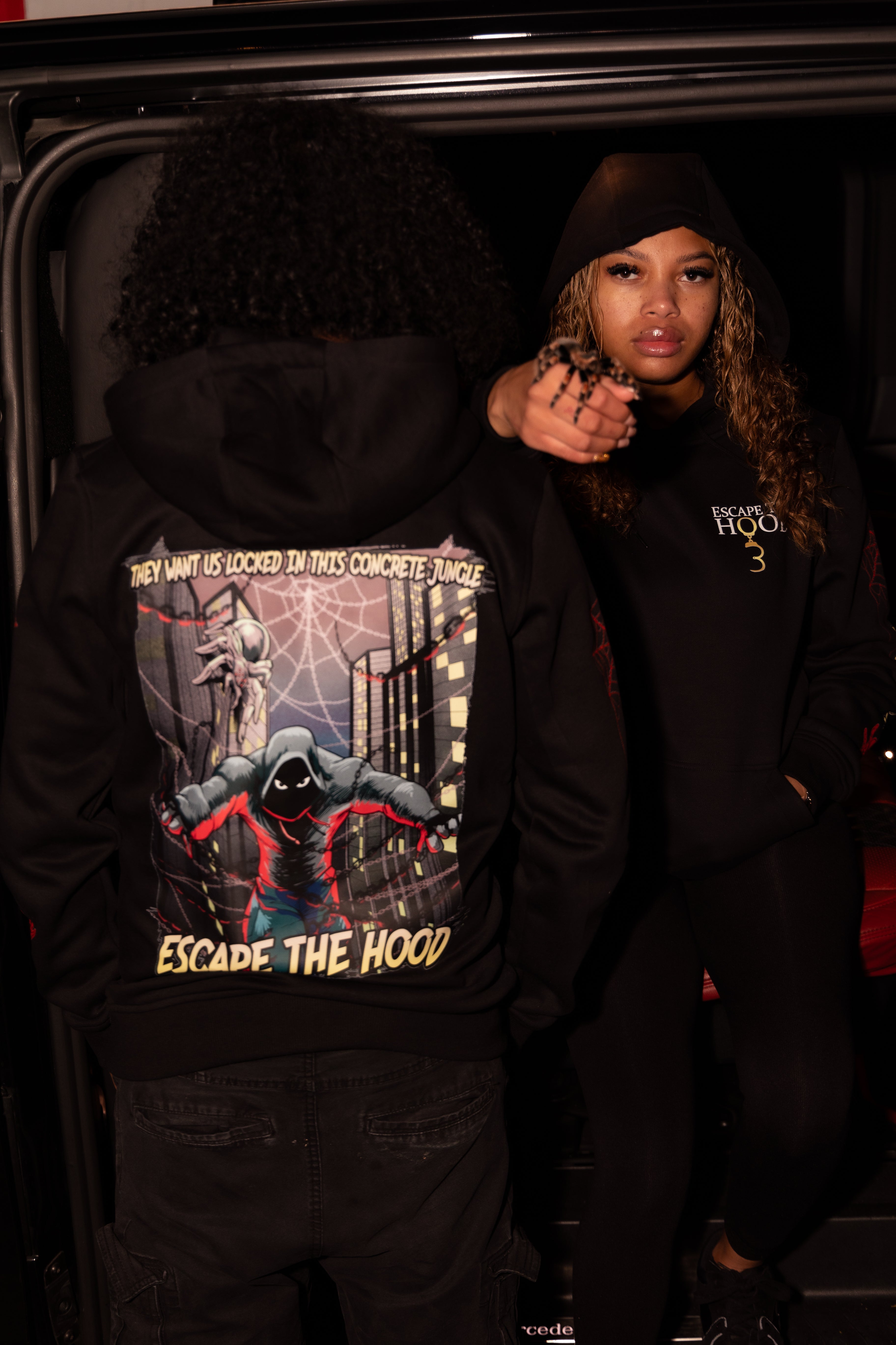 Concrete Jungle: Tarantula’s Trap Hoodie