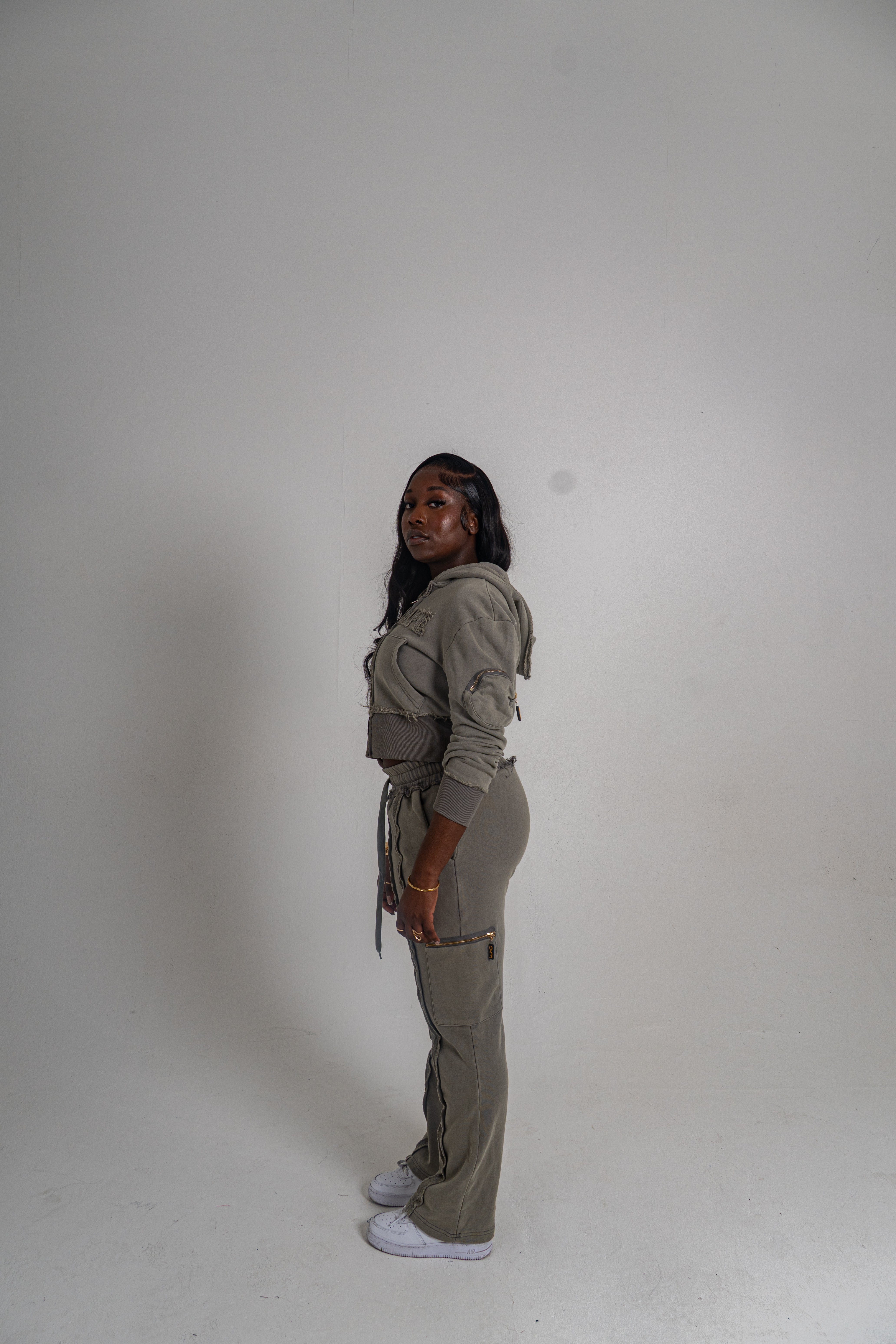 Cropped Sage Stone Breakthrough Tracksuit