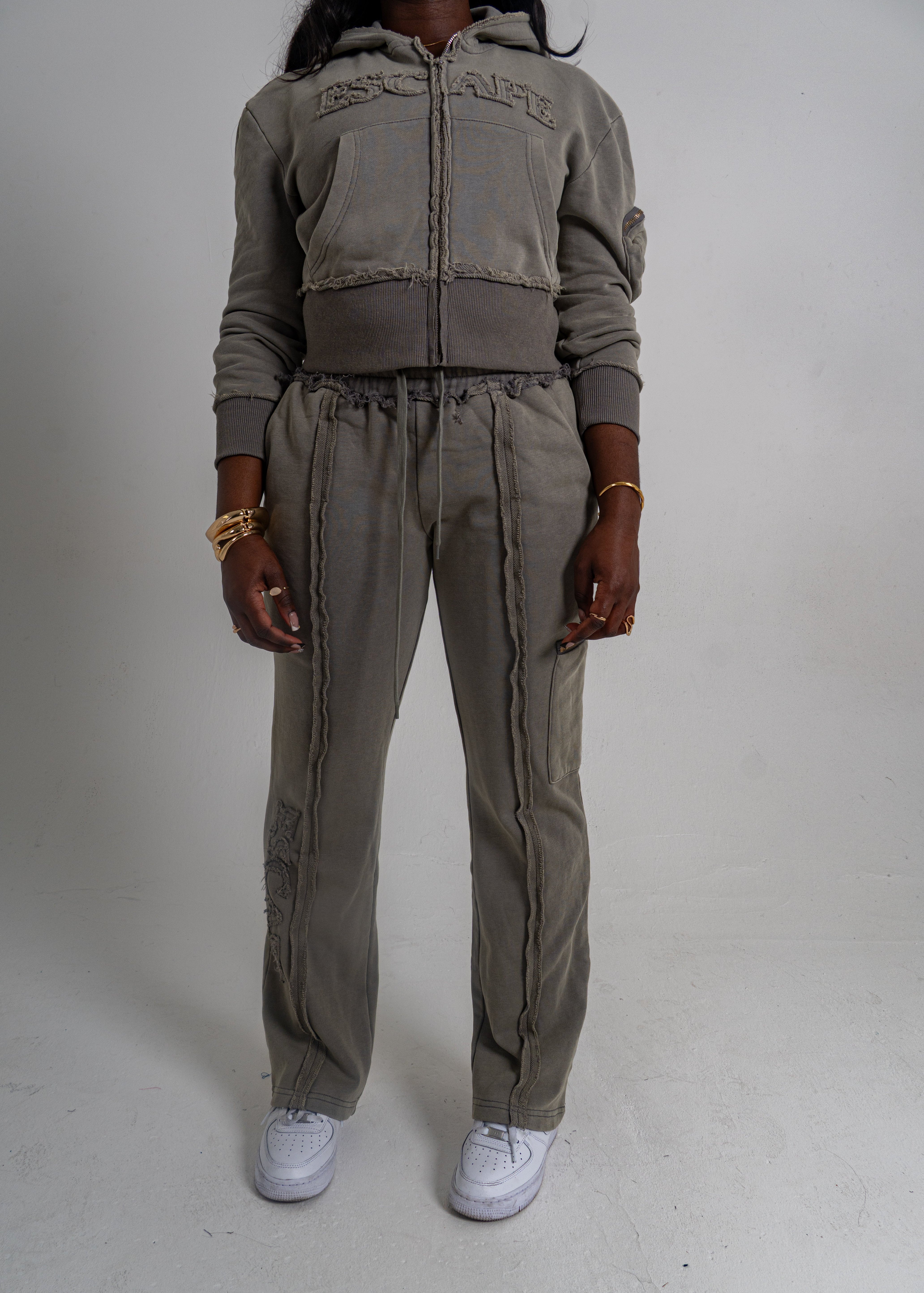 Cropped Sage Stone Breakthrough Tracksuit