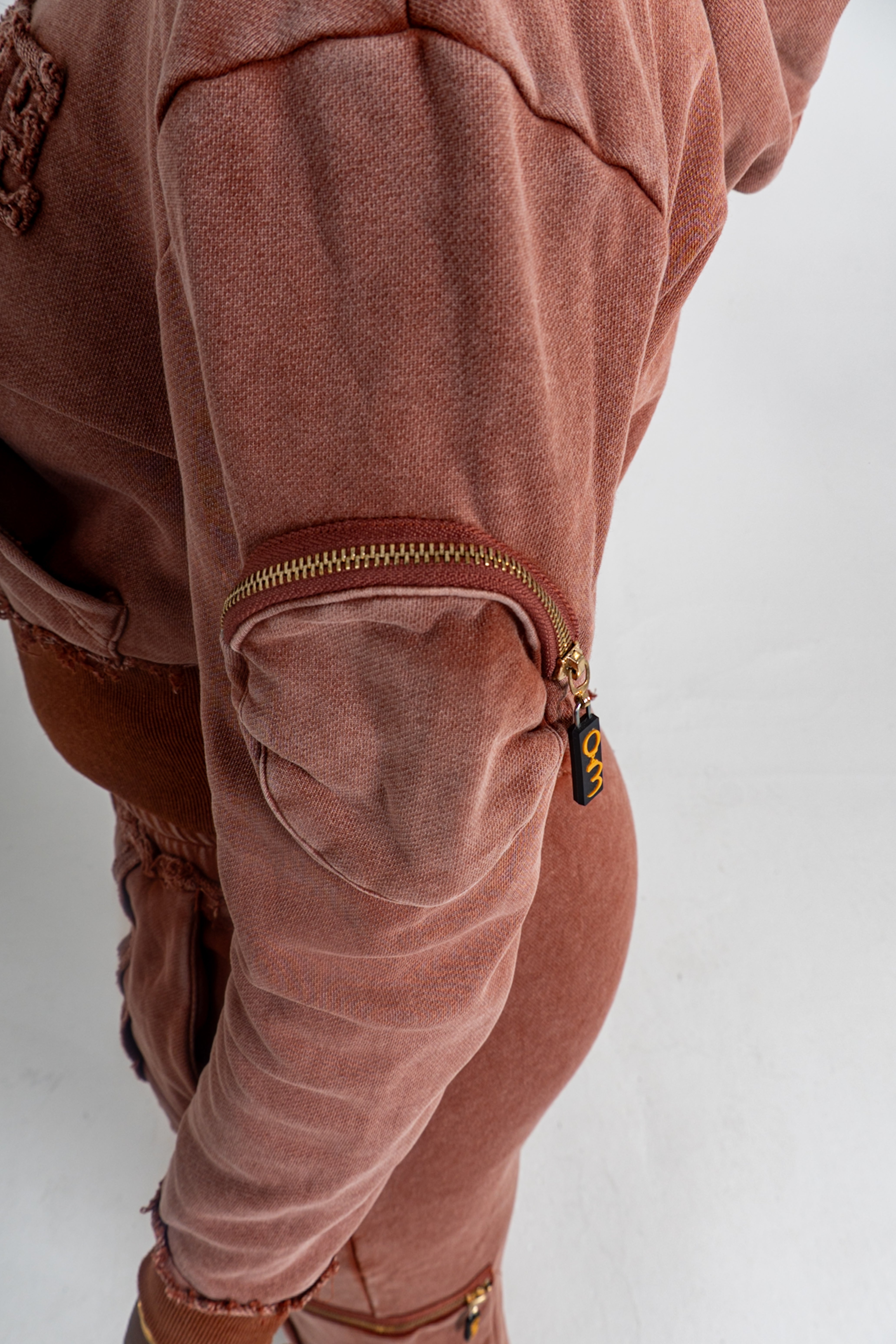 Cropped Burnt Rust Breakthrough Tracksuit