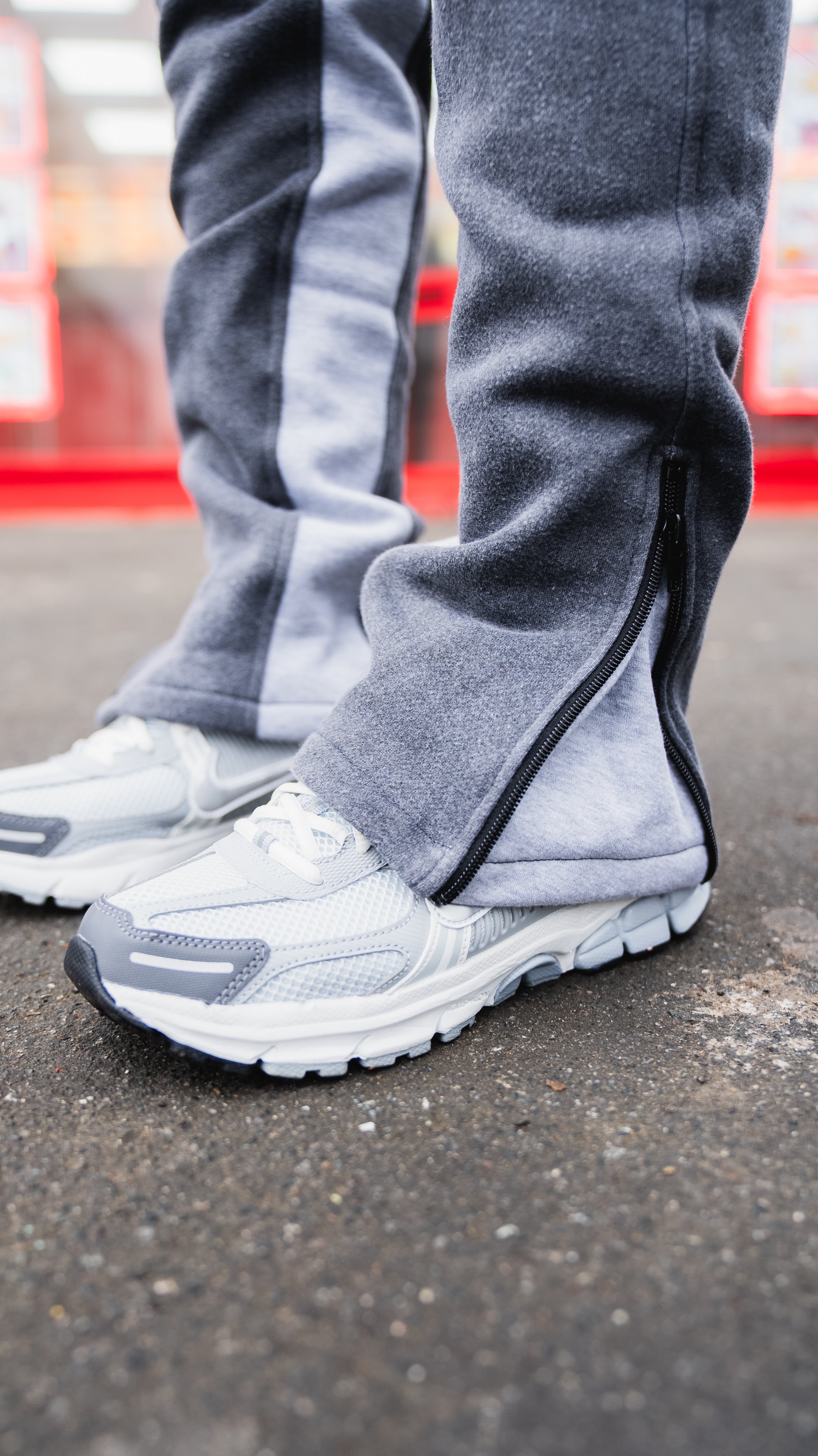 Acid Wash Grey Flared 'More To Life' Tracksuit