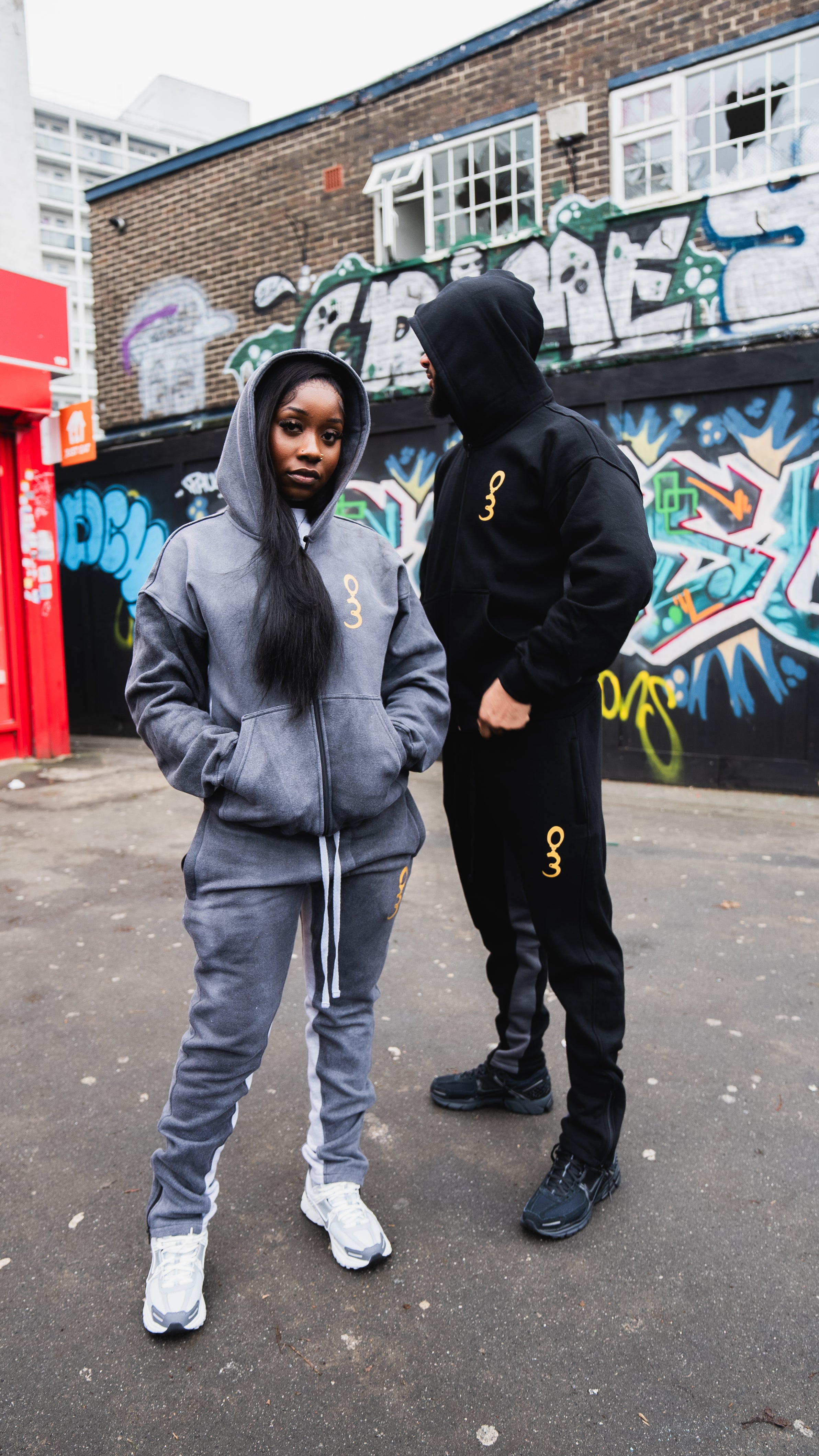 Acid Wash Grey Flared 'More To Life' Tracksuit