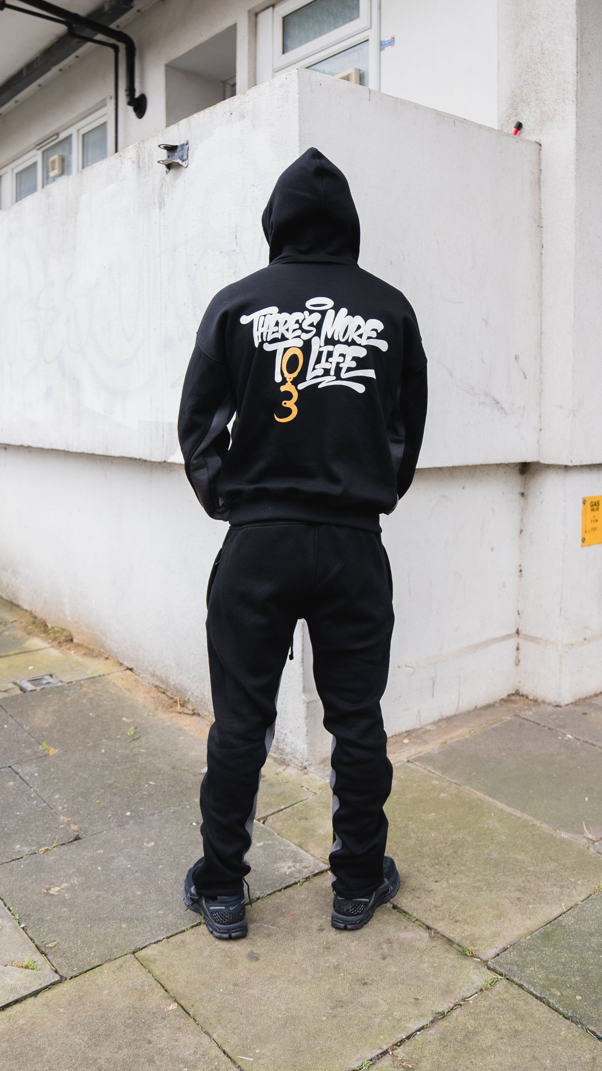 Black Flared 'More To Life' Tracksuit
