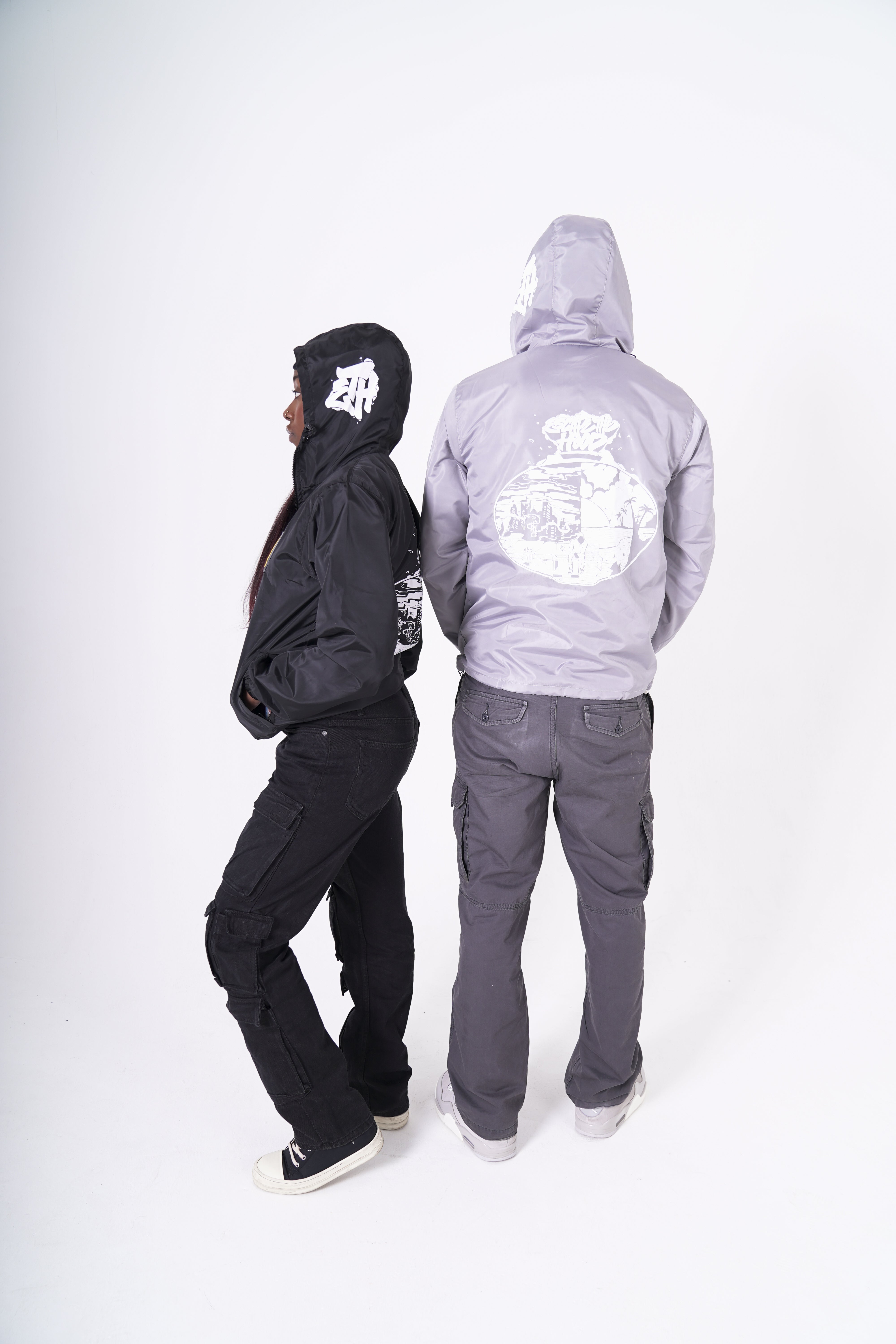 Frozen Grey 'Deep Thoughts' Windbreaker