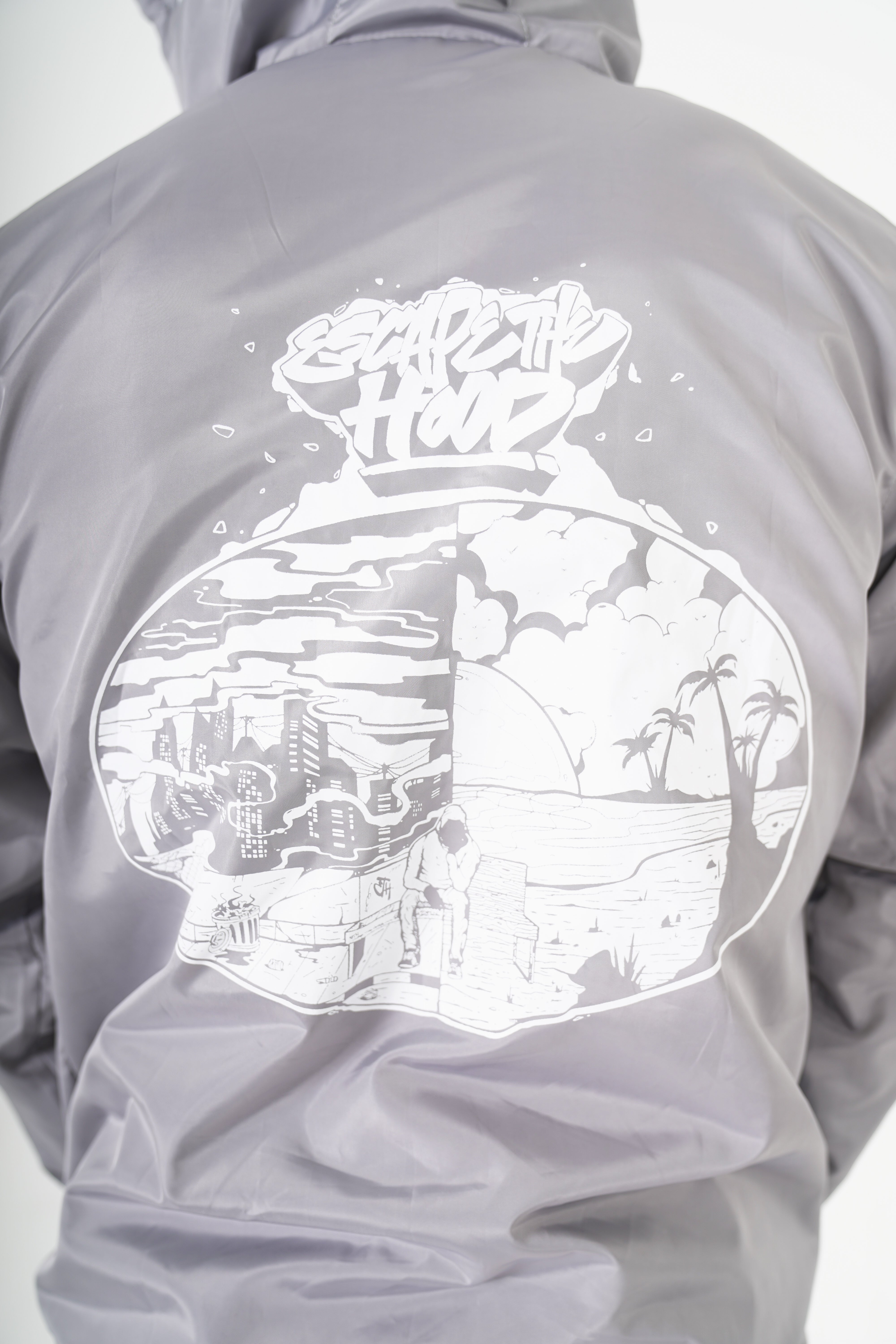 Frozen Grey 'Deep Thoughts' Windbreaker