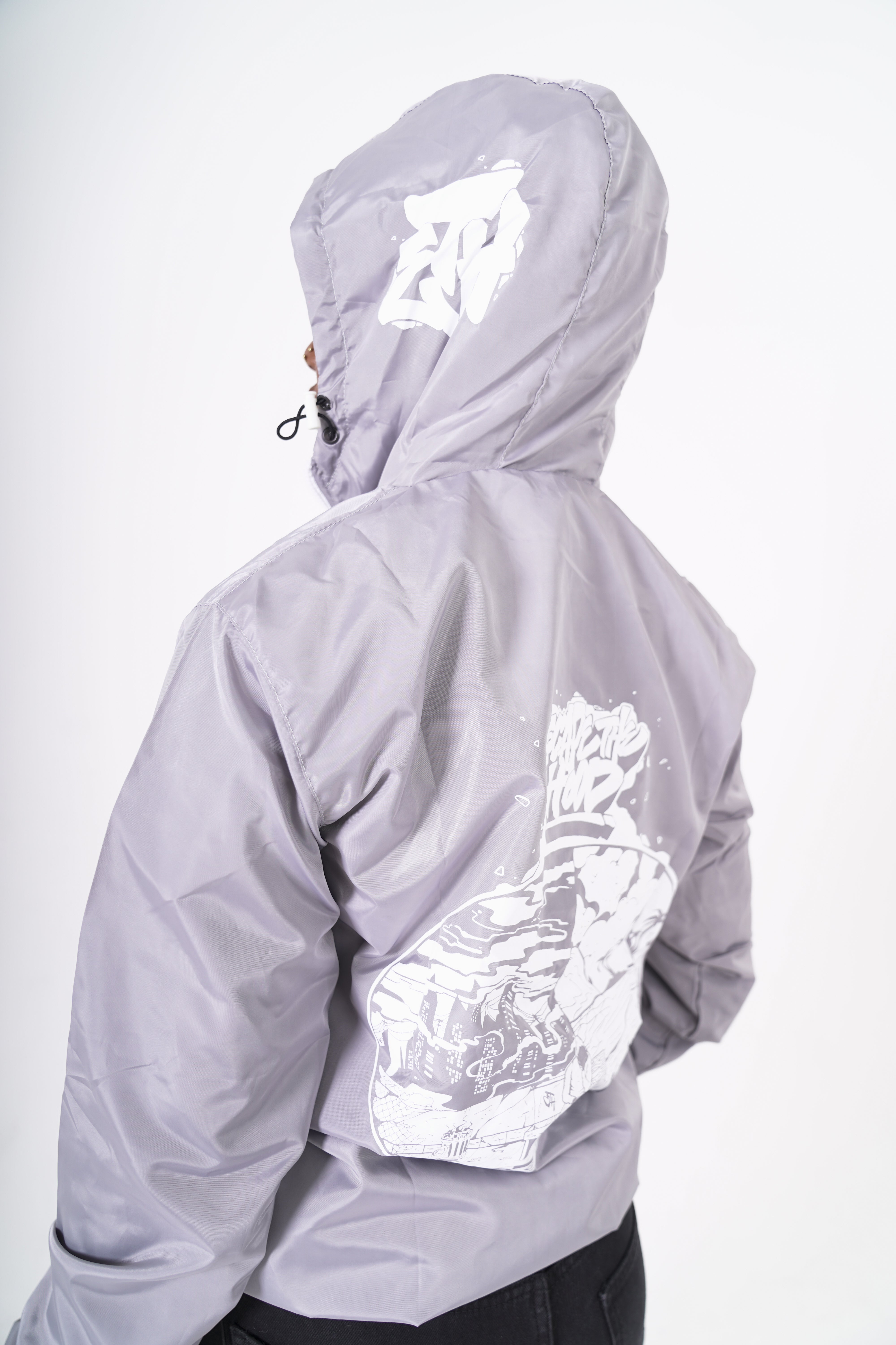 Frozen Grey 'Deep Thoughts' Windbreaker