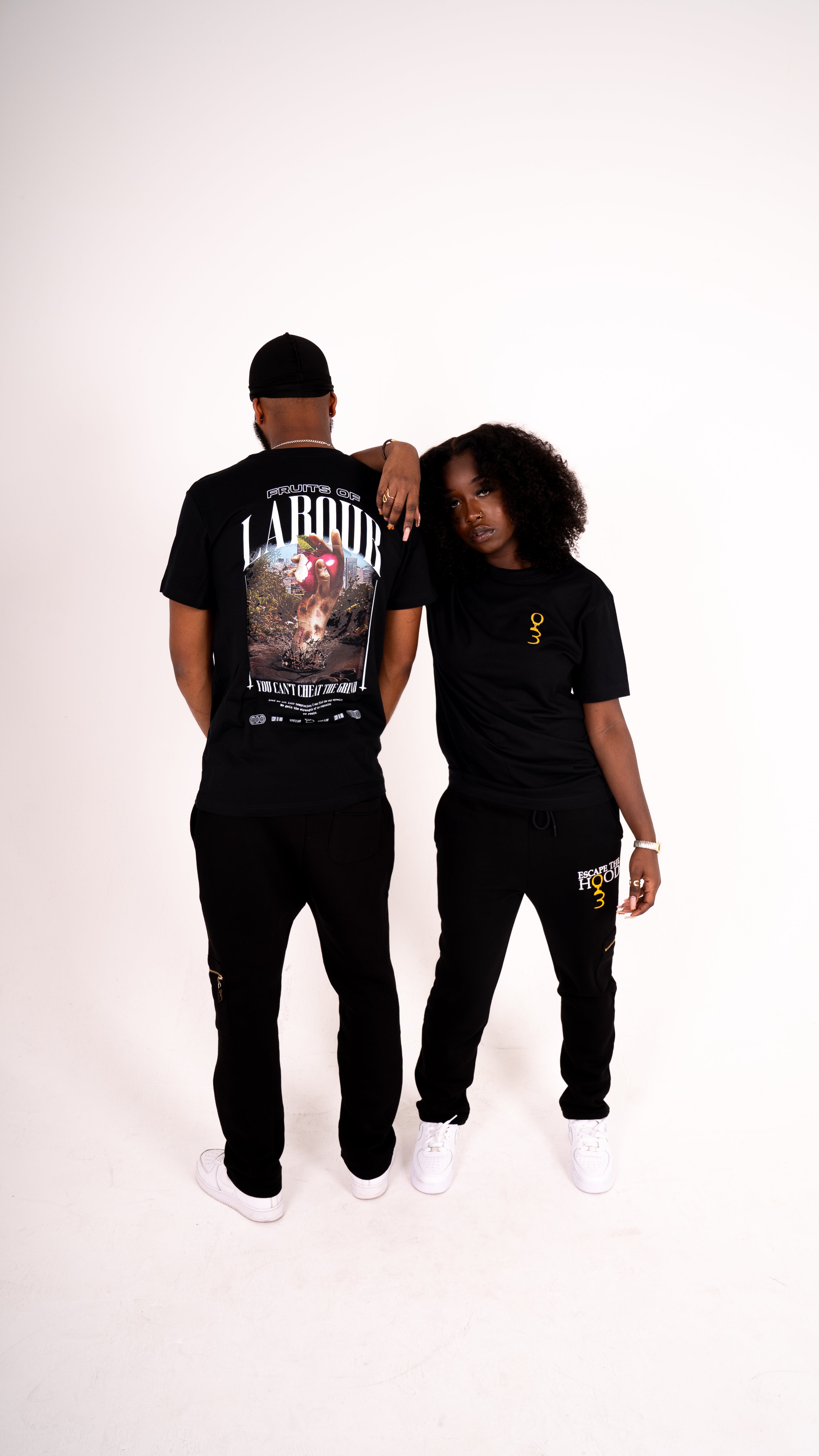 Black 'Fruits Of Labour' T-Shirt