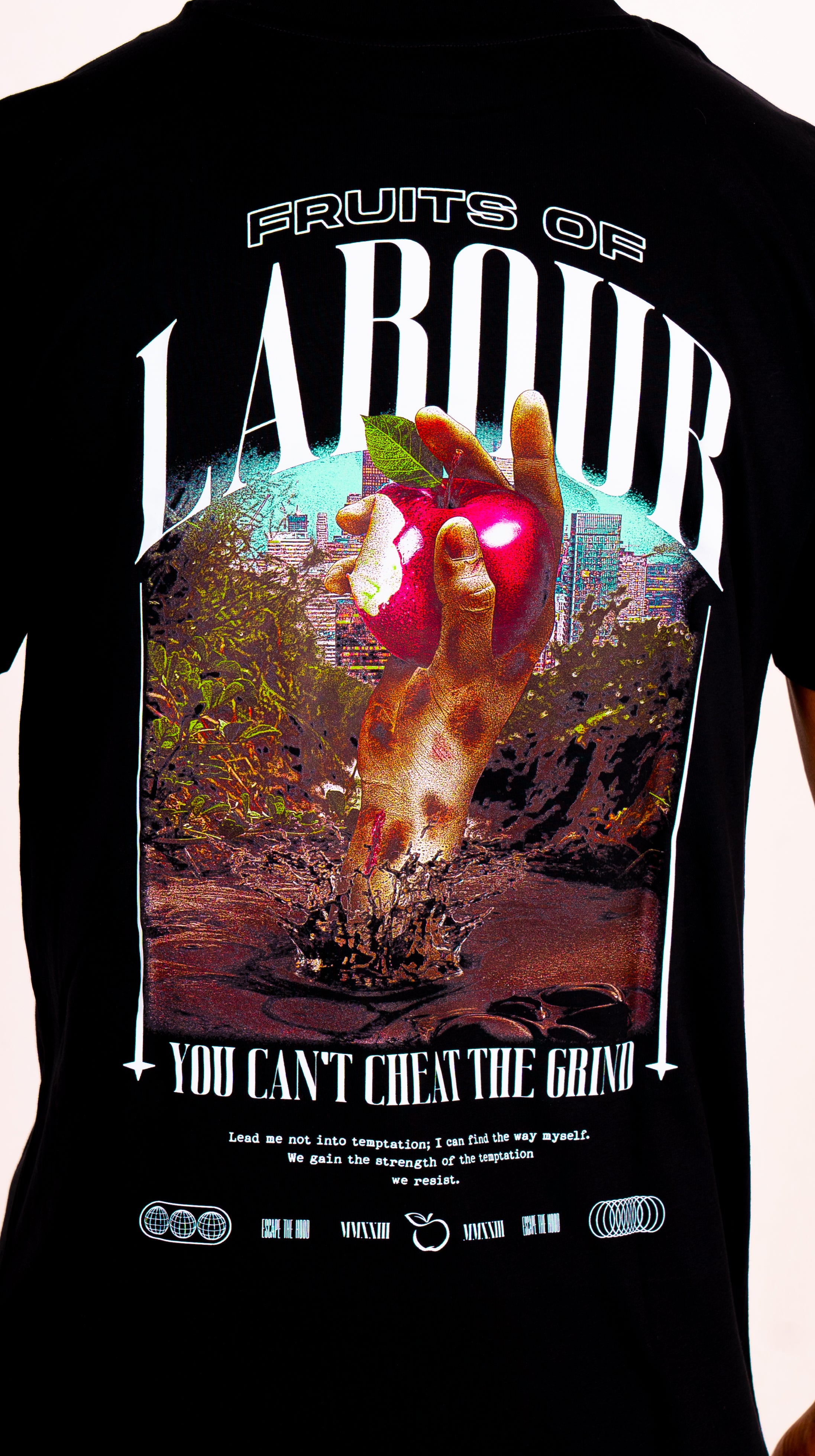 Black 'Fruits Of Labour' T-Shirt