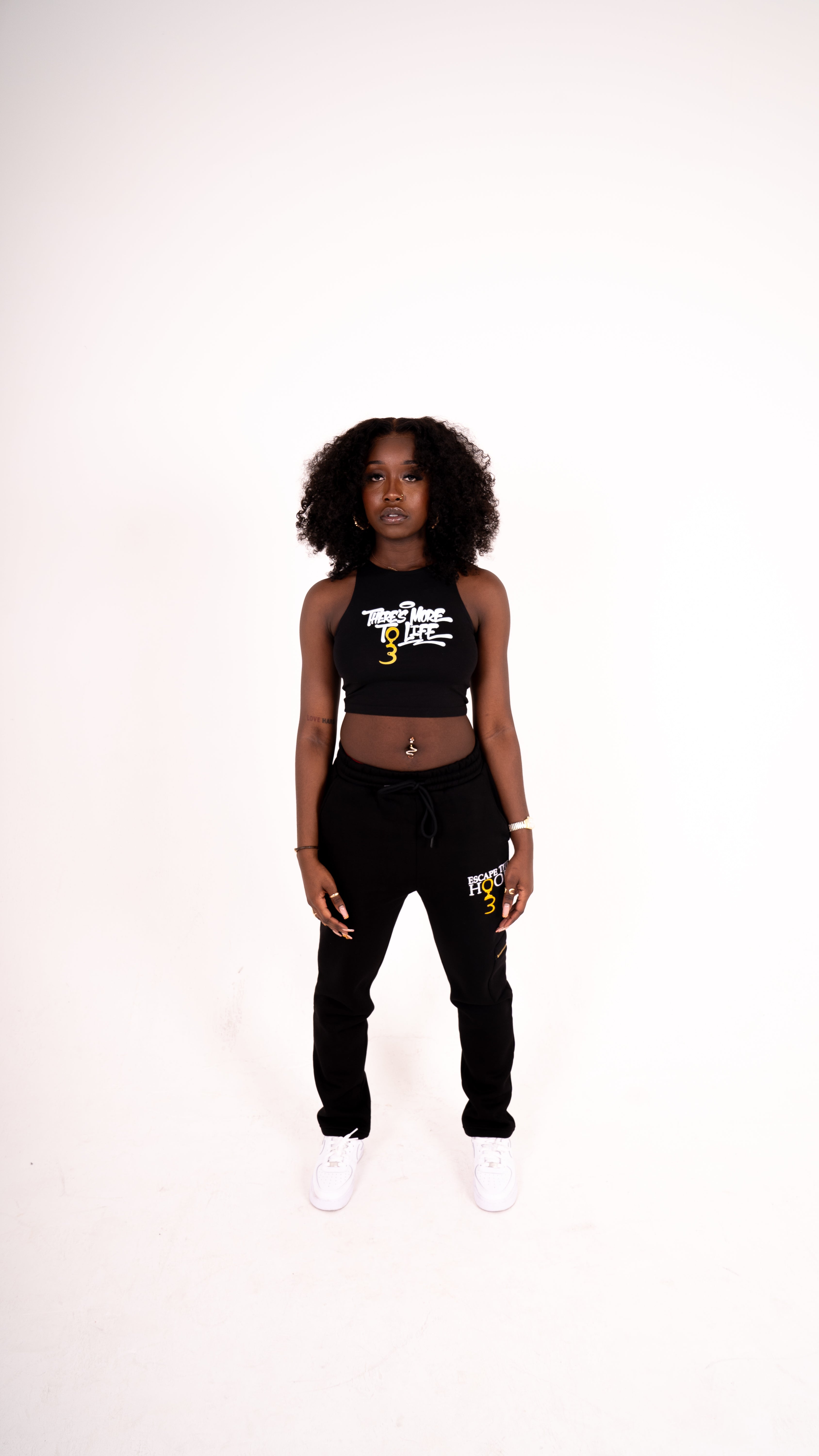 Black 'More To Life' Tank Top