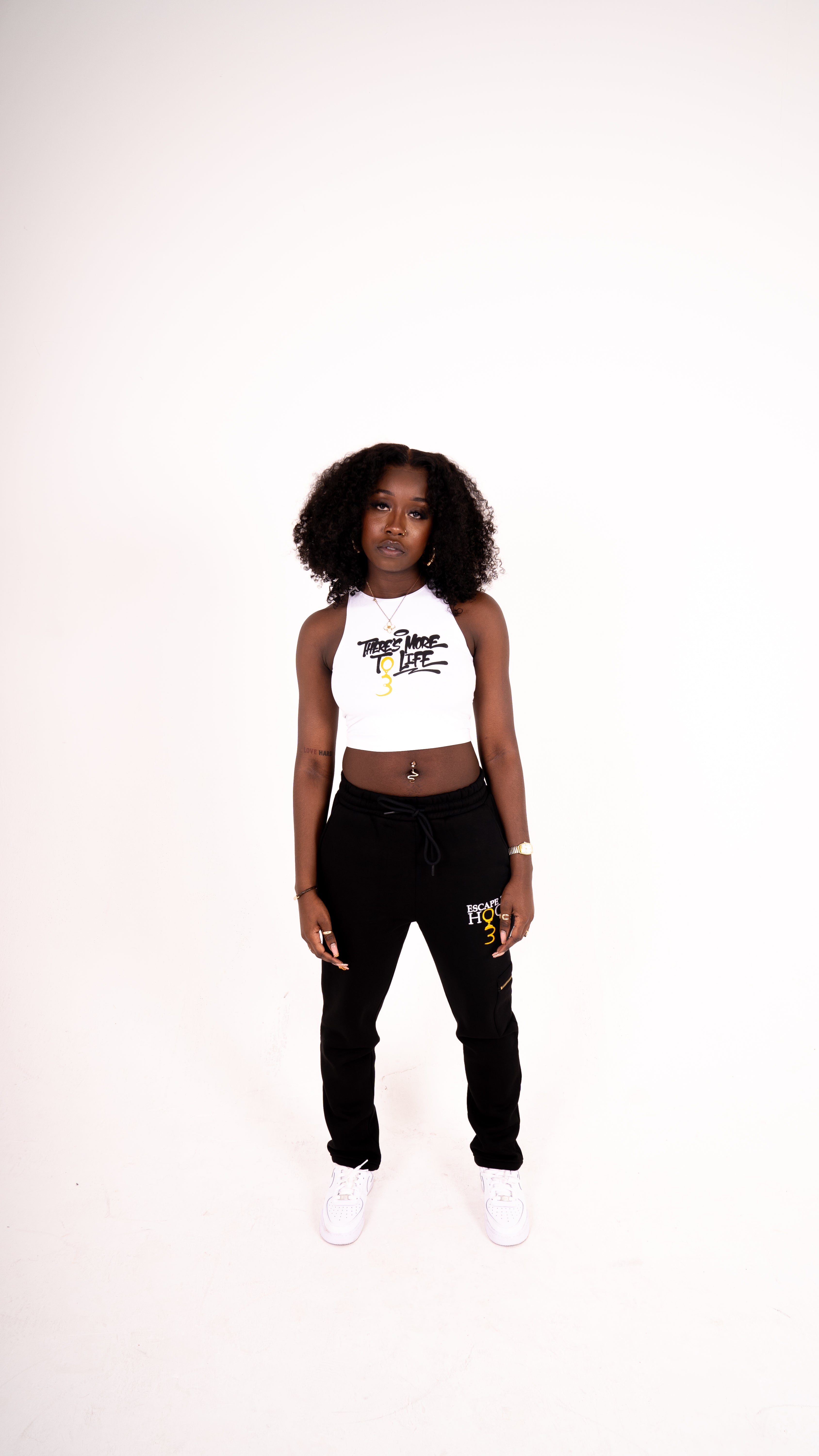White 'More To Life' Tank Top