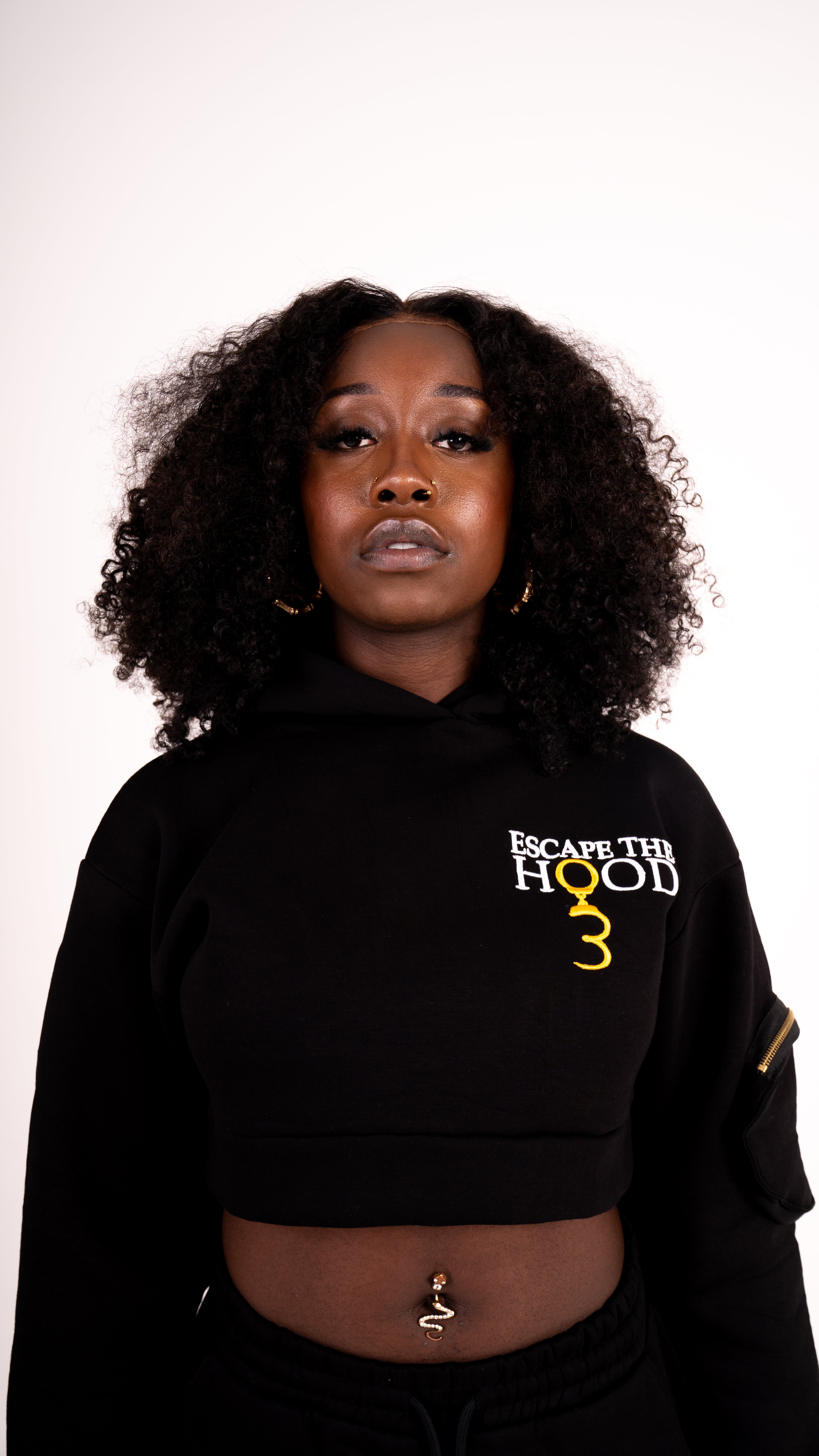 Cropped 'Unlock Your Potential' Hoodie