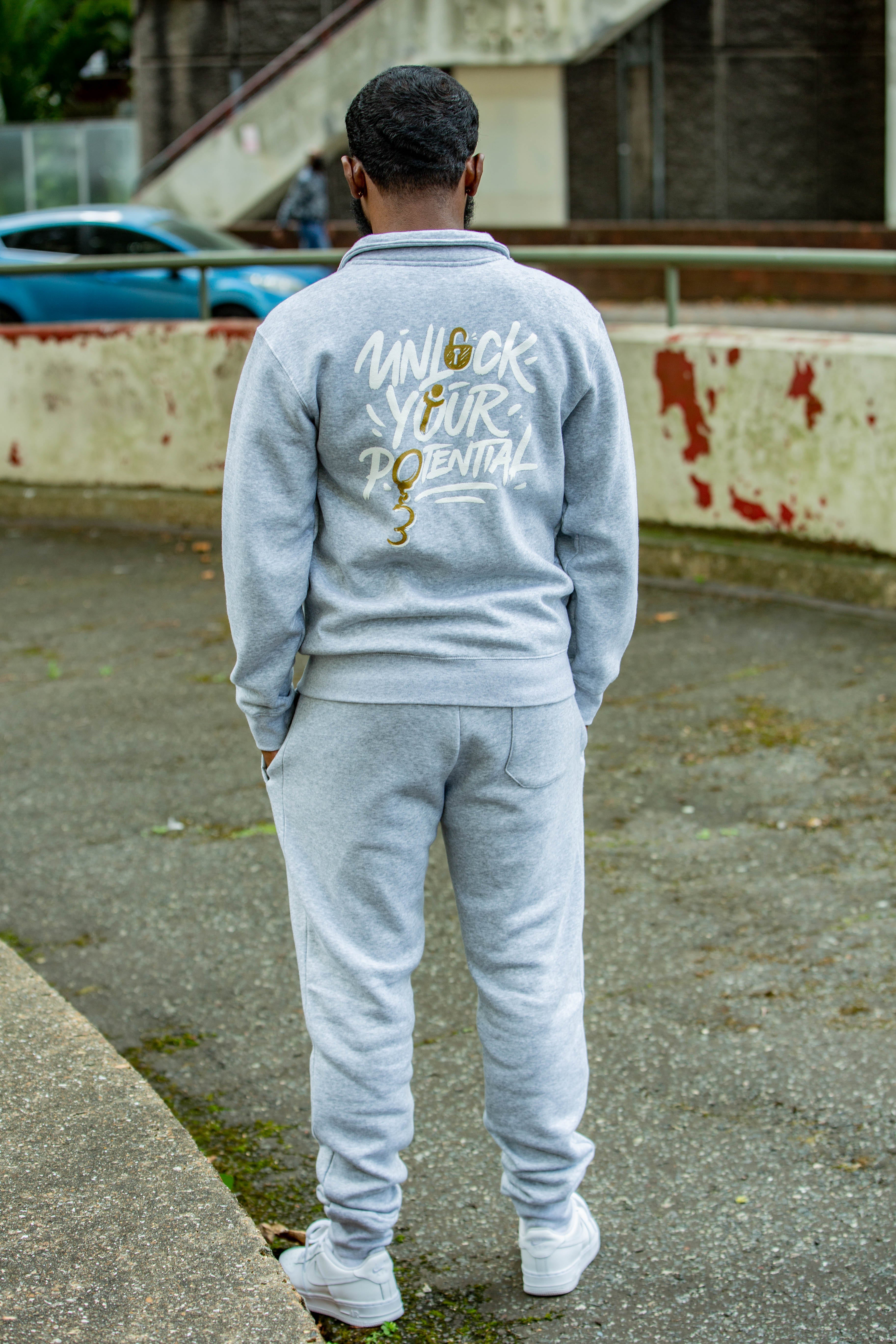 Grey "Unlock Your Potential" Tracksuit