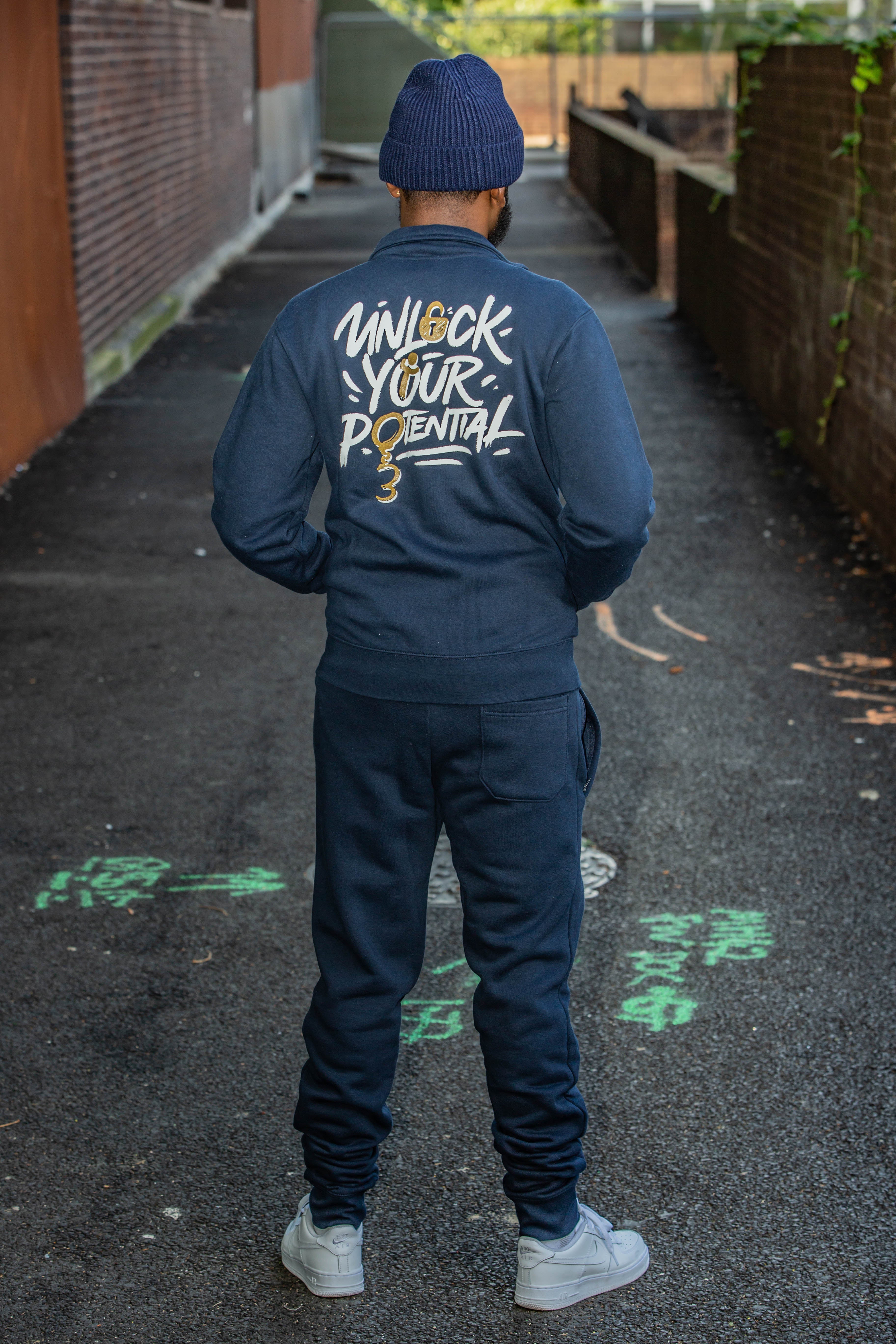 Navy "Unlock Your Potential" Tracksuit