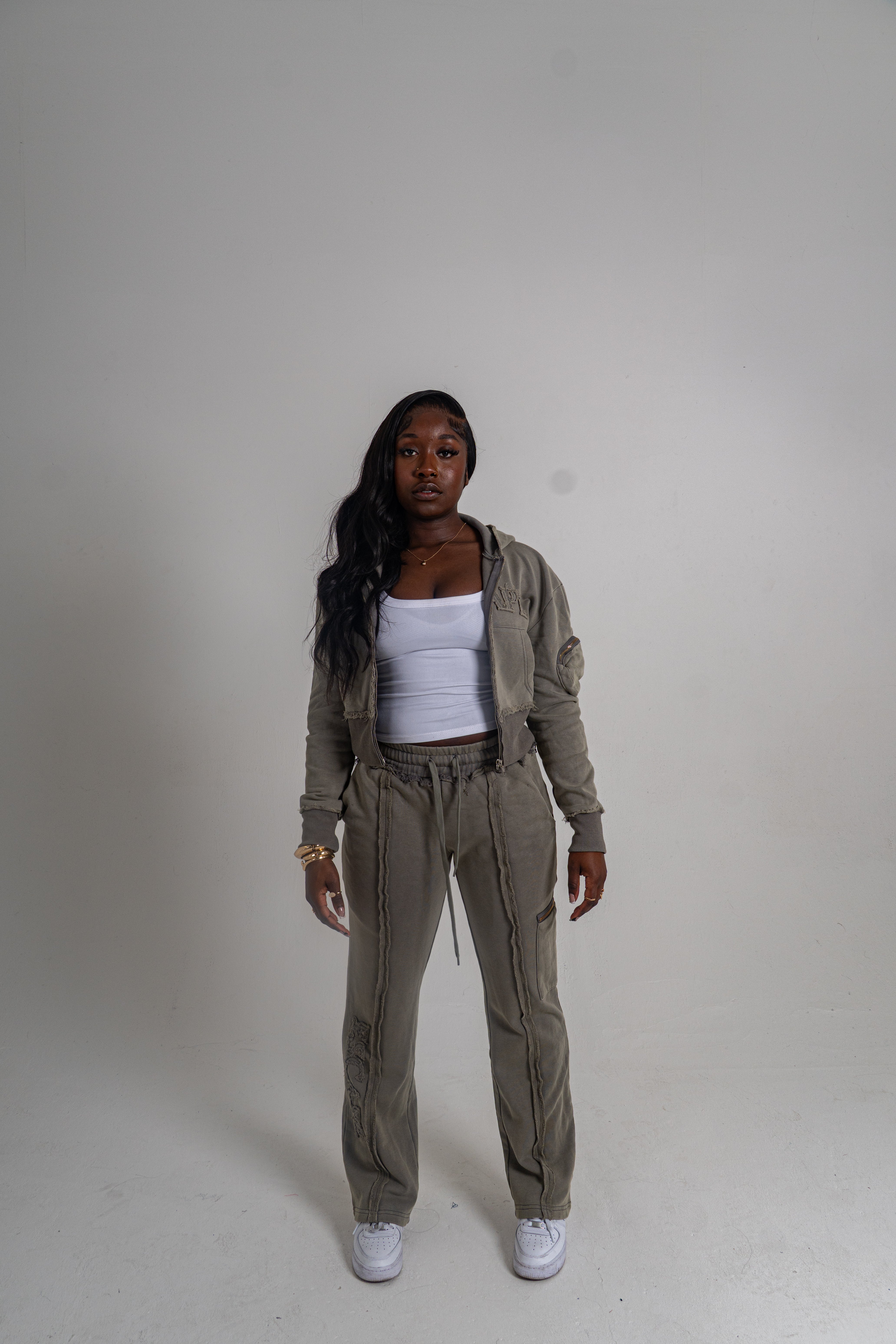 Cropped Sage Stone Breakthrough Tracksuit