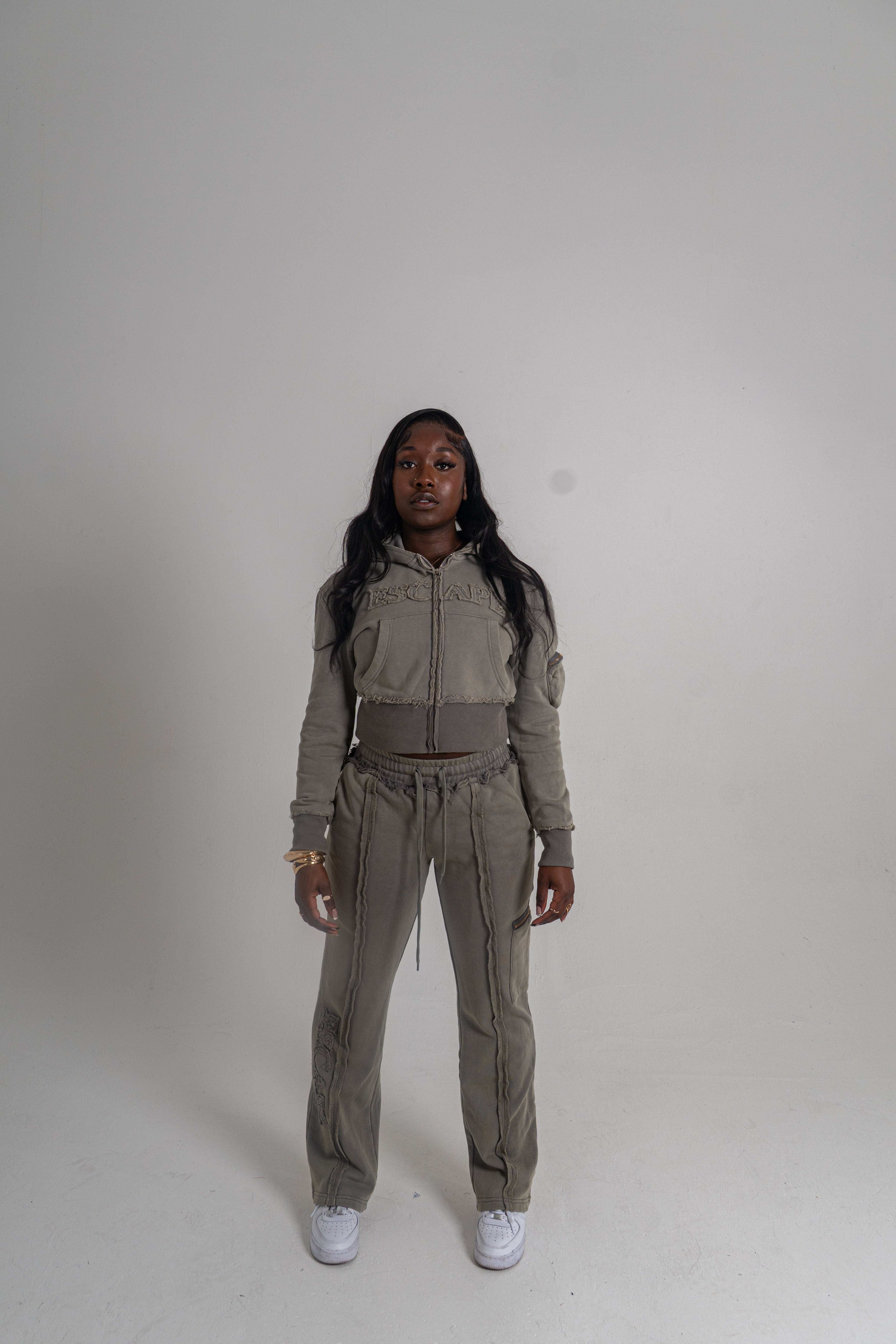 Cropped Sage Stone Breakthrough Tracksuit