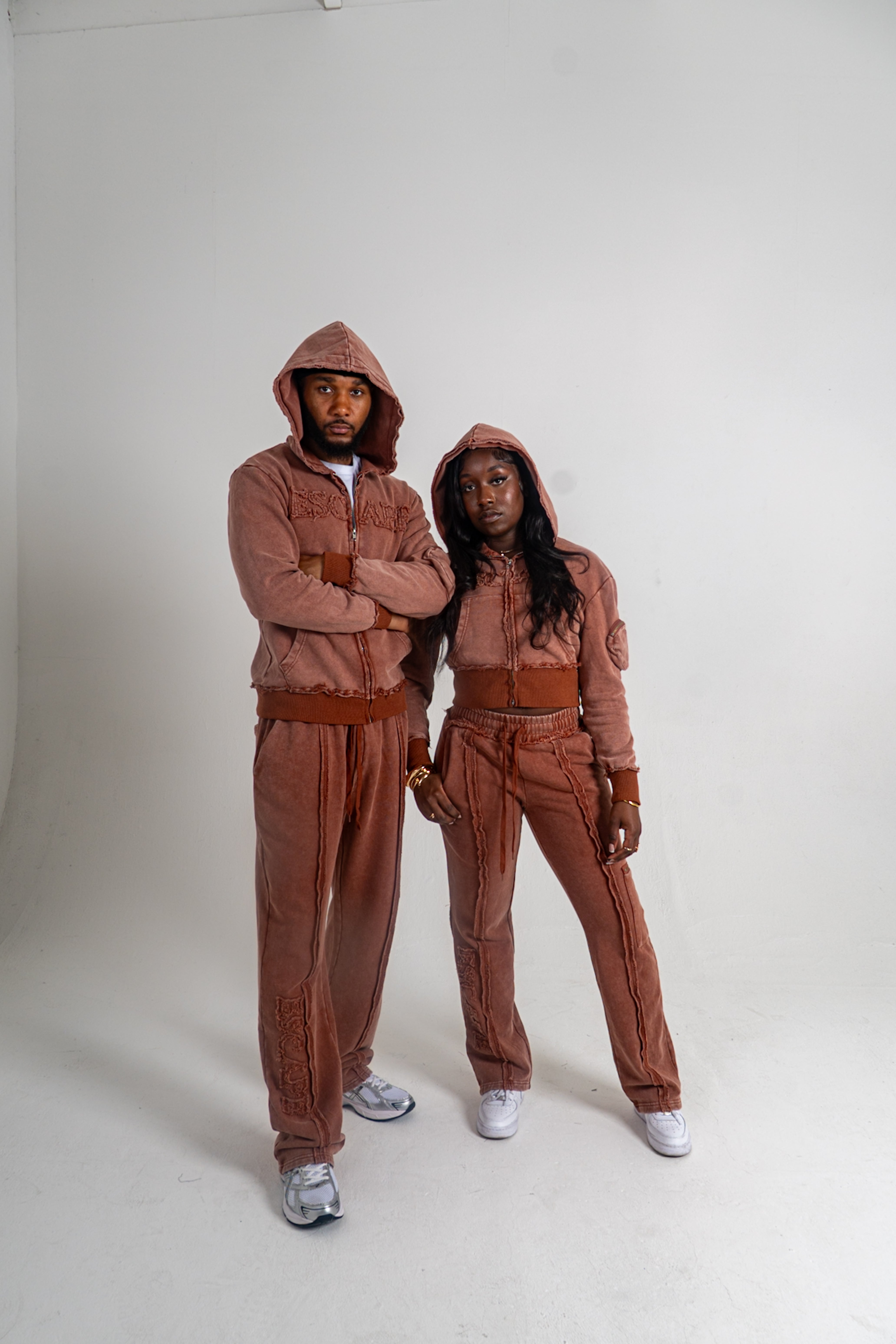 Cropped Burnt Rust Breakthrough Tracksuit
