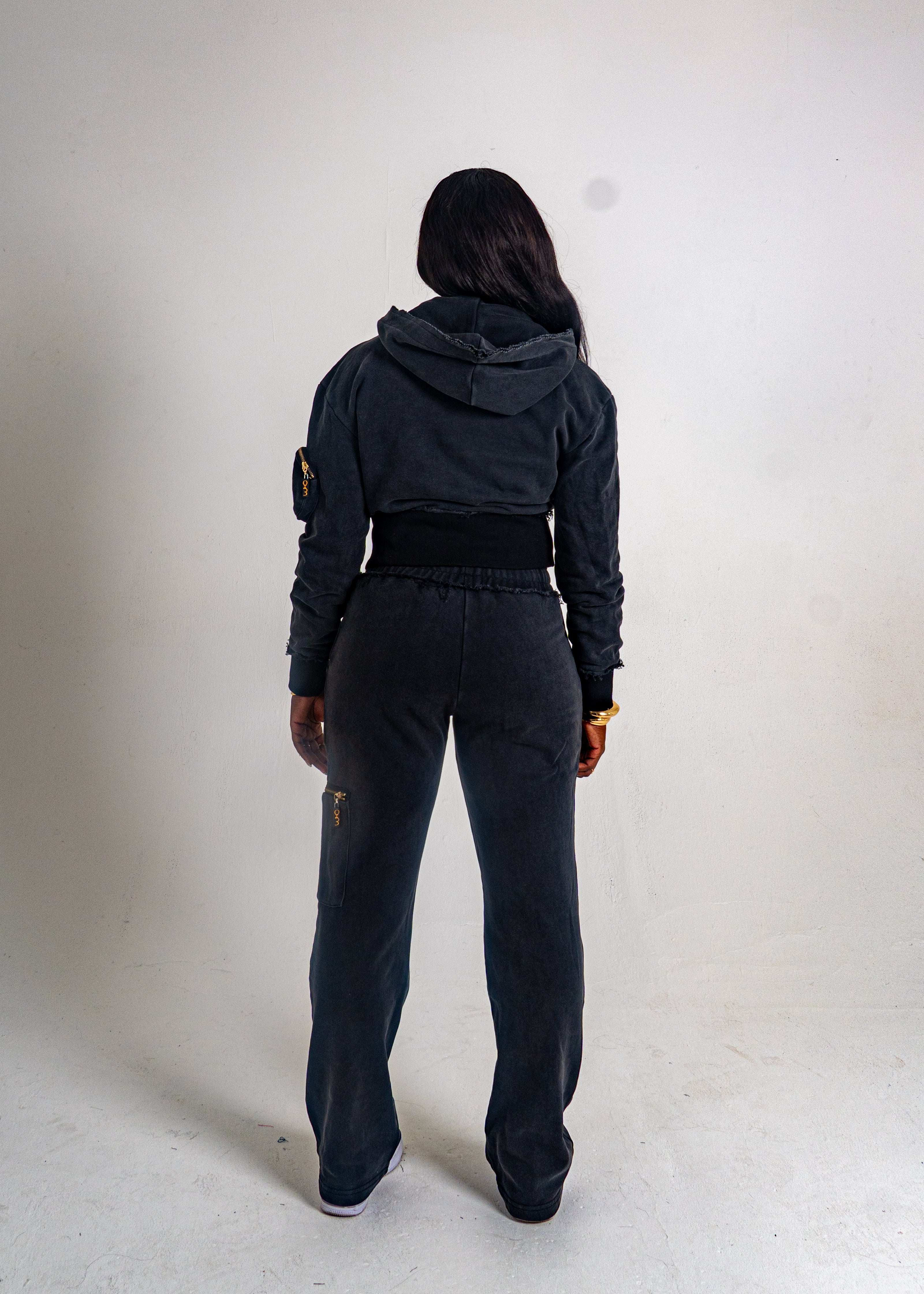 Cropped Black Breakthrough Tracksuit