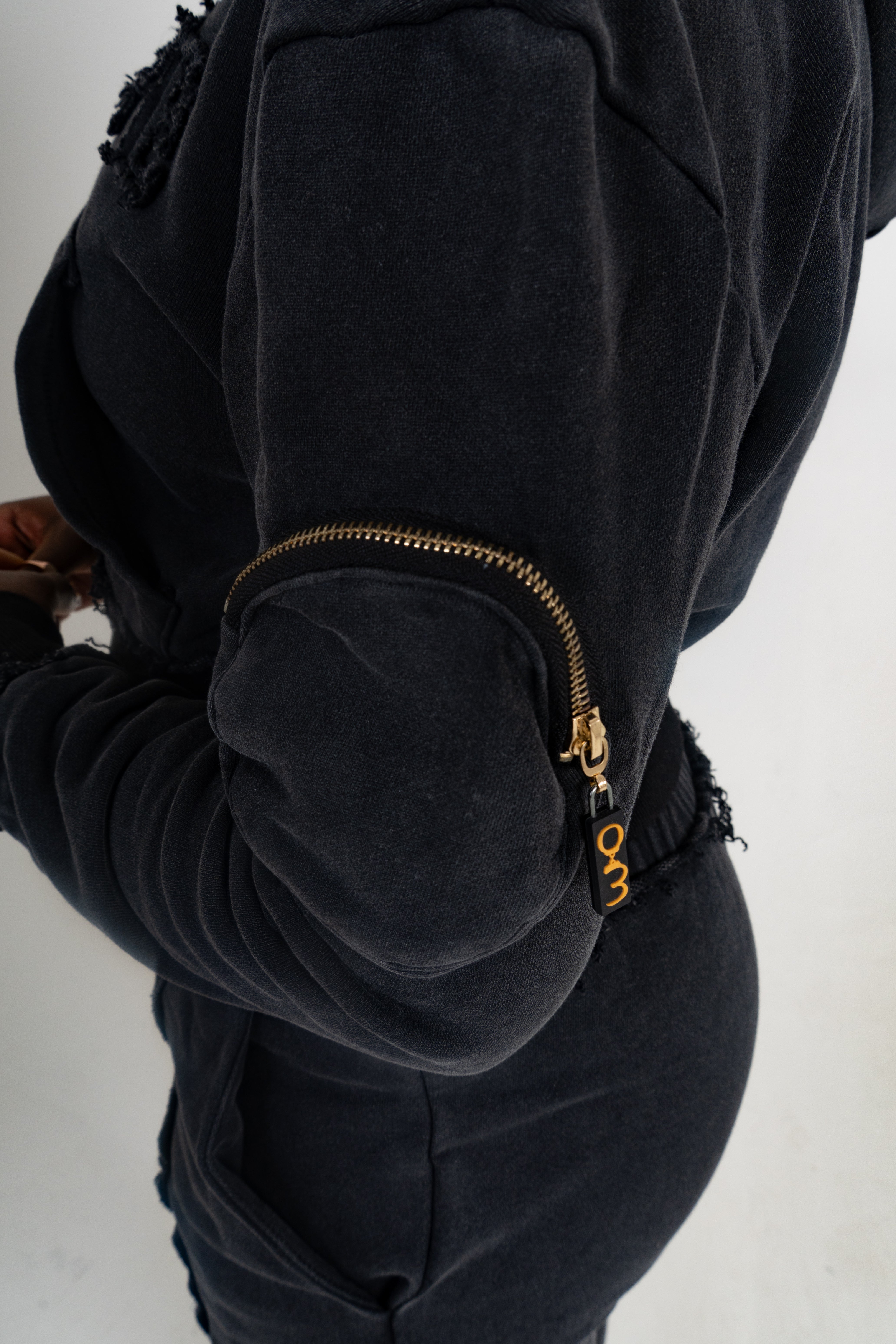 Cropped Black Breakthrough Tracksuit
