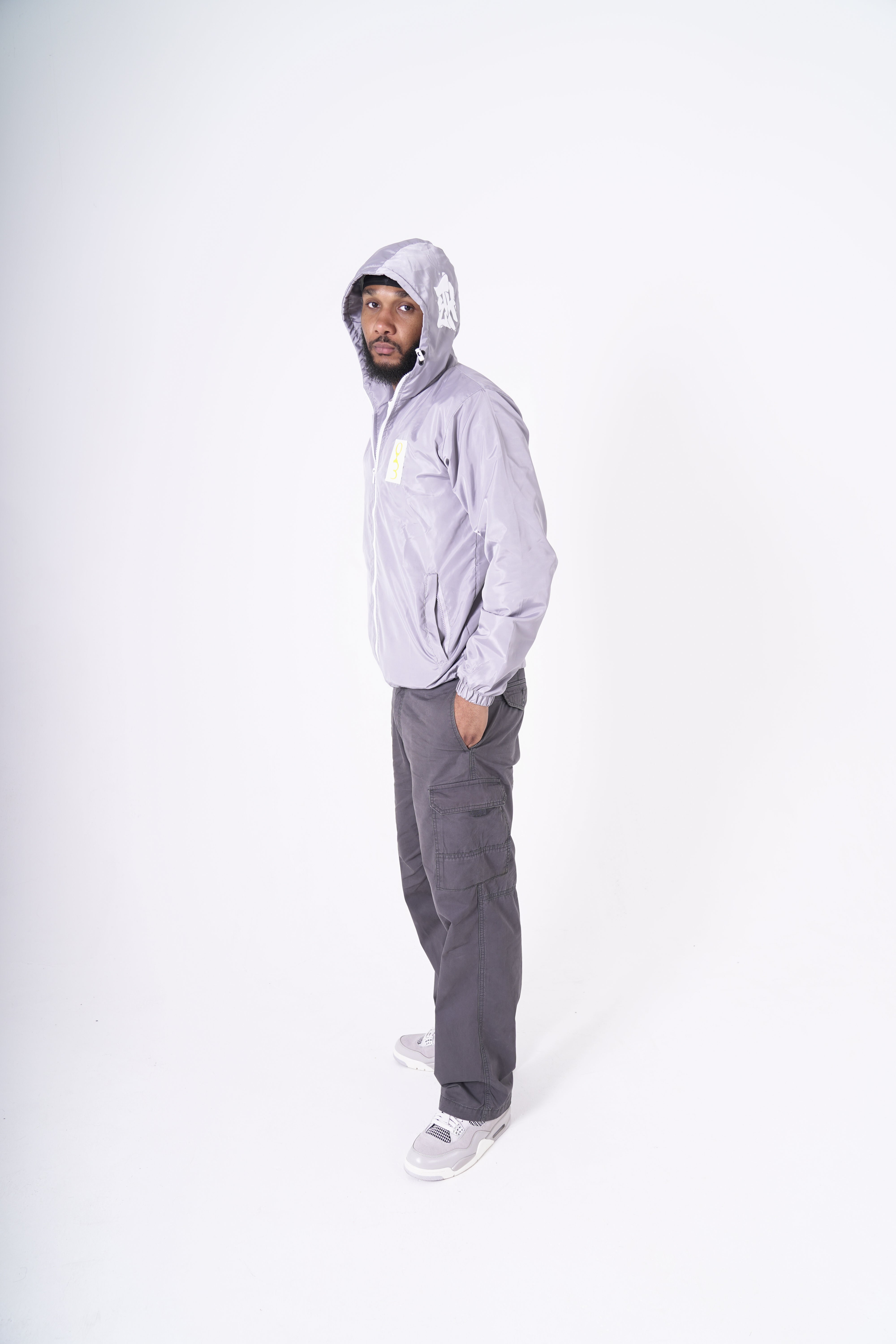 Frozen Grey 'Deep Thoughts' Windbreaker