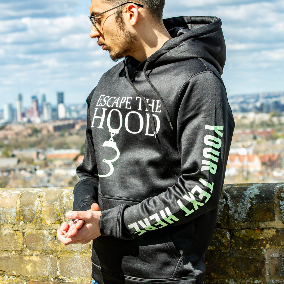 Out of the outlet dark hoodie