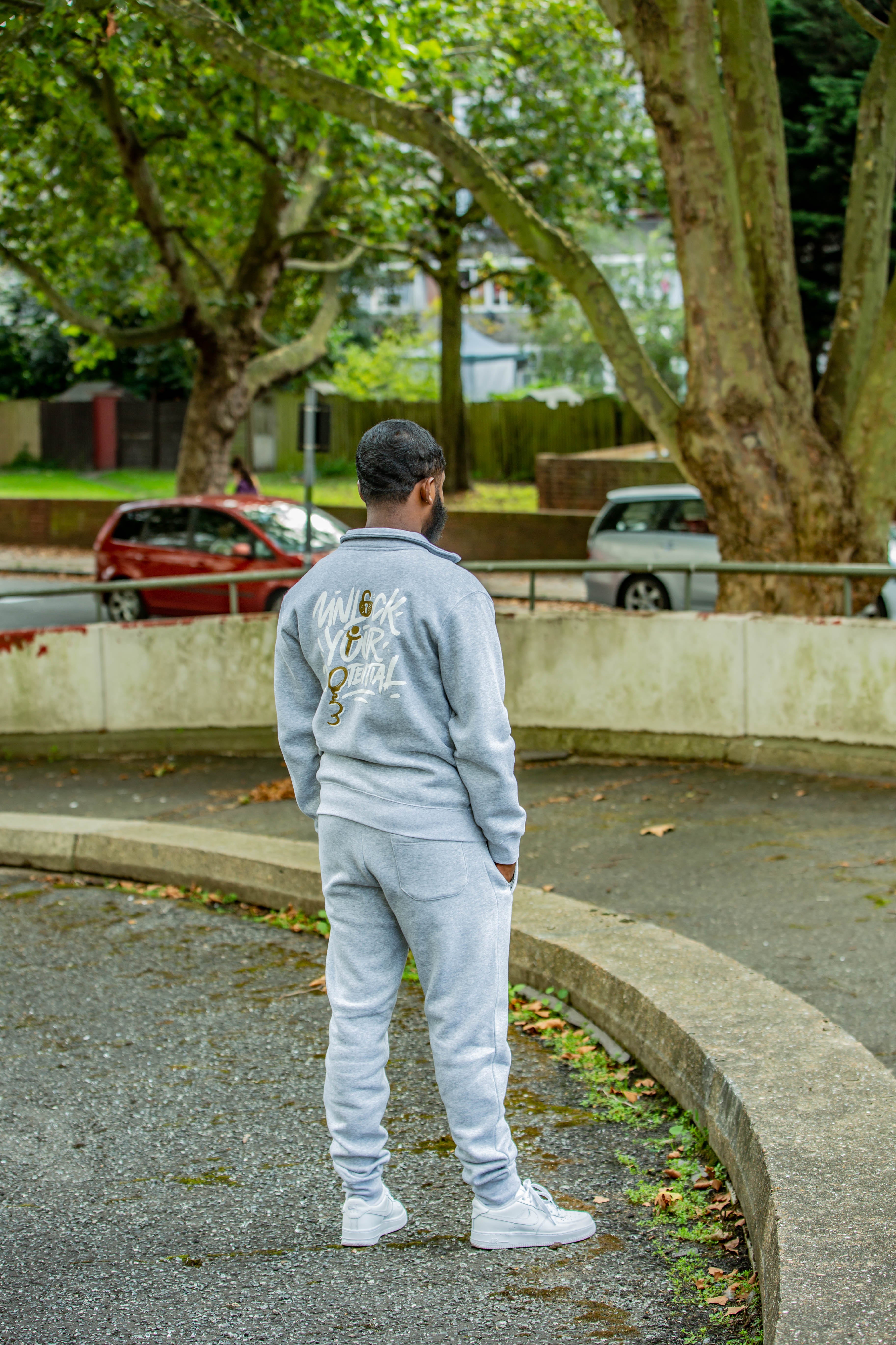 Grey "Unlock Your Potential" Tracksuit