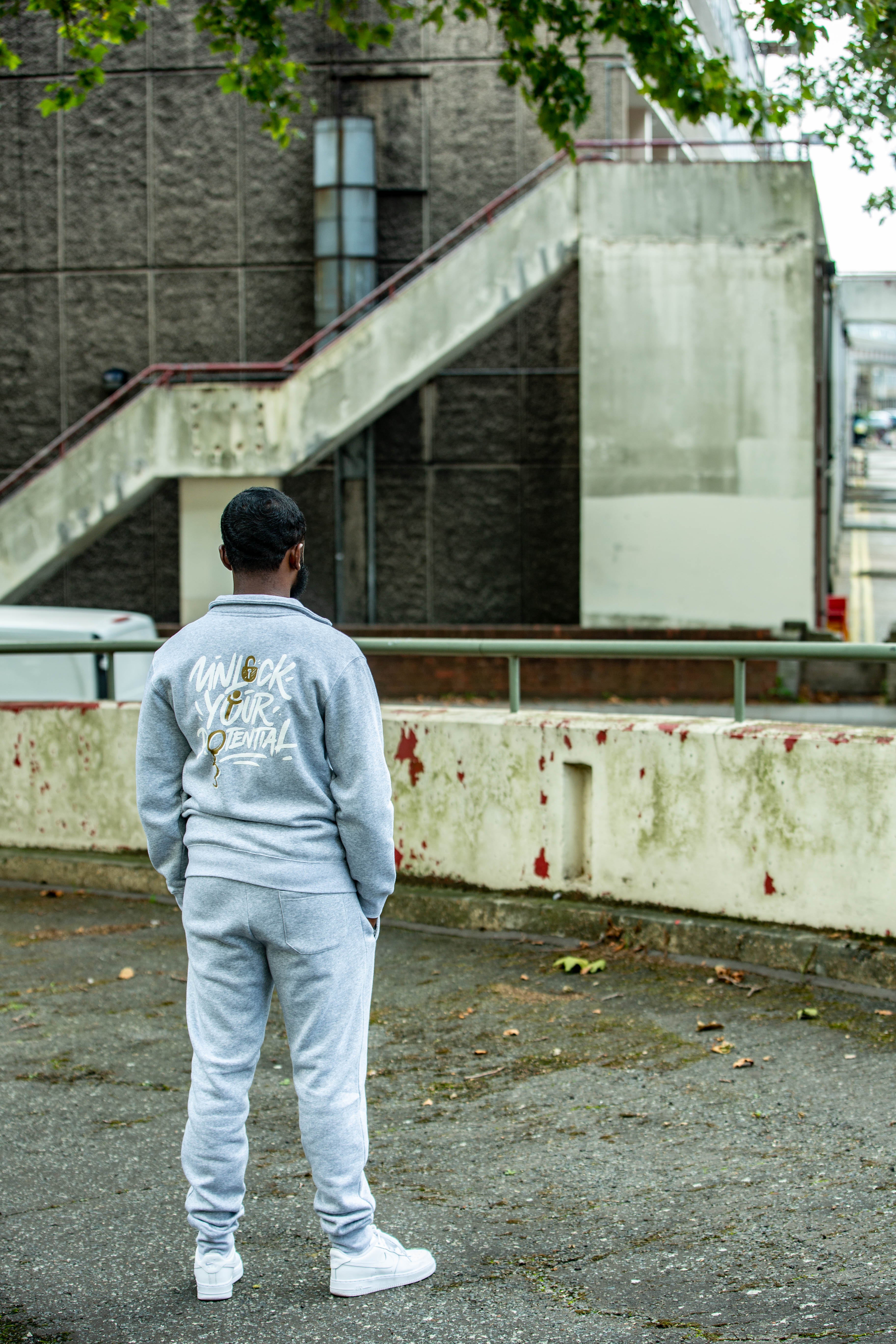 Grey "Unlock Your Potential" Tracksuit