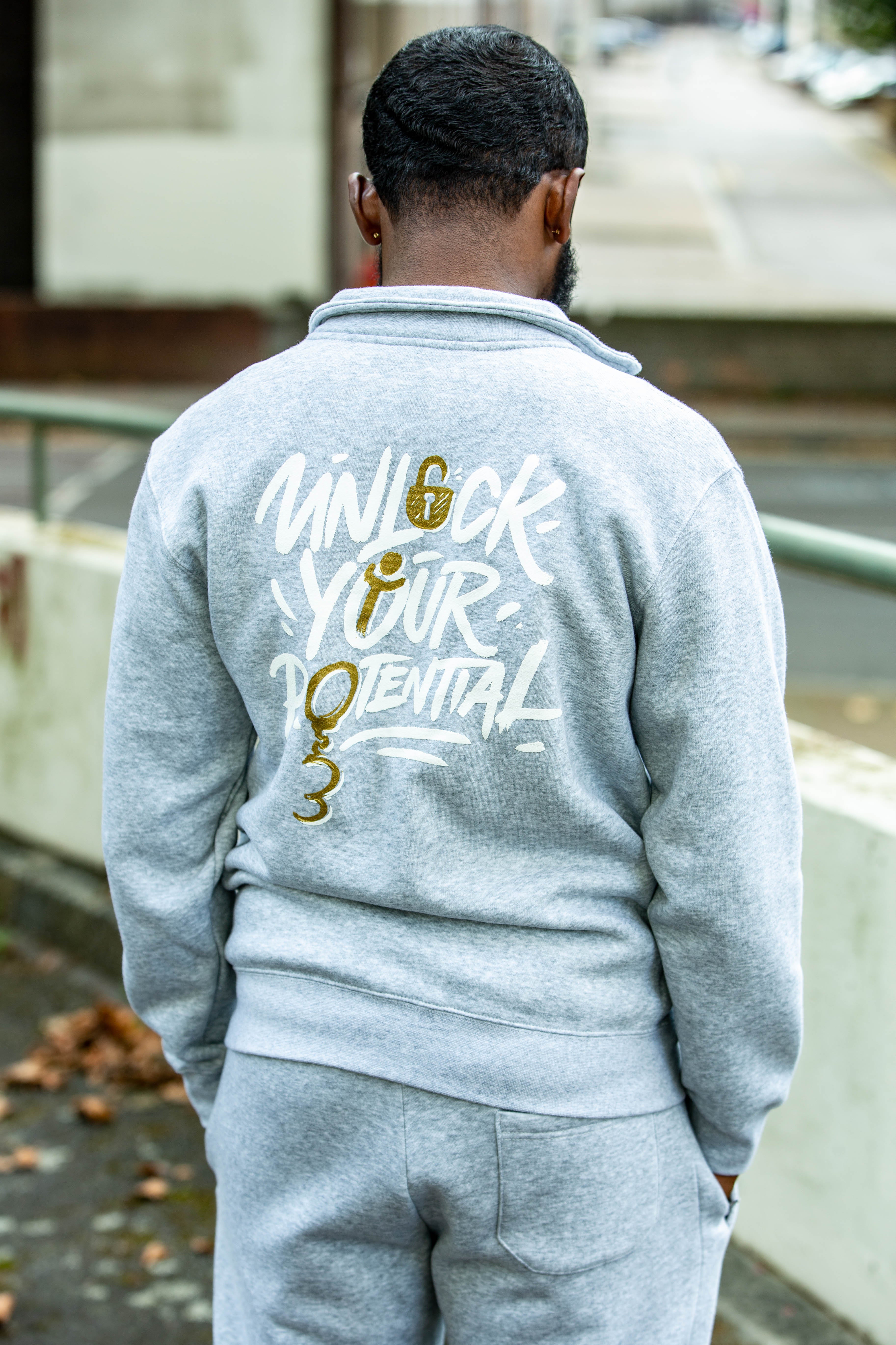 Grey "Unlock Your Potential" Tracksuit