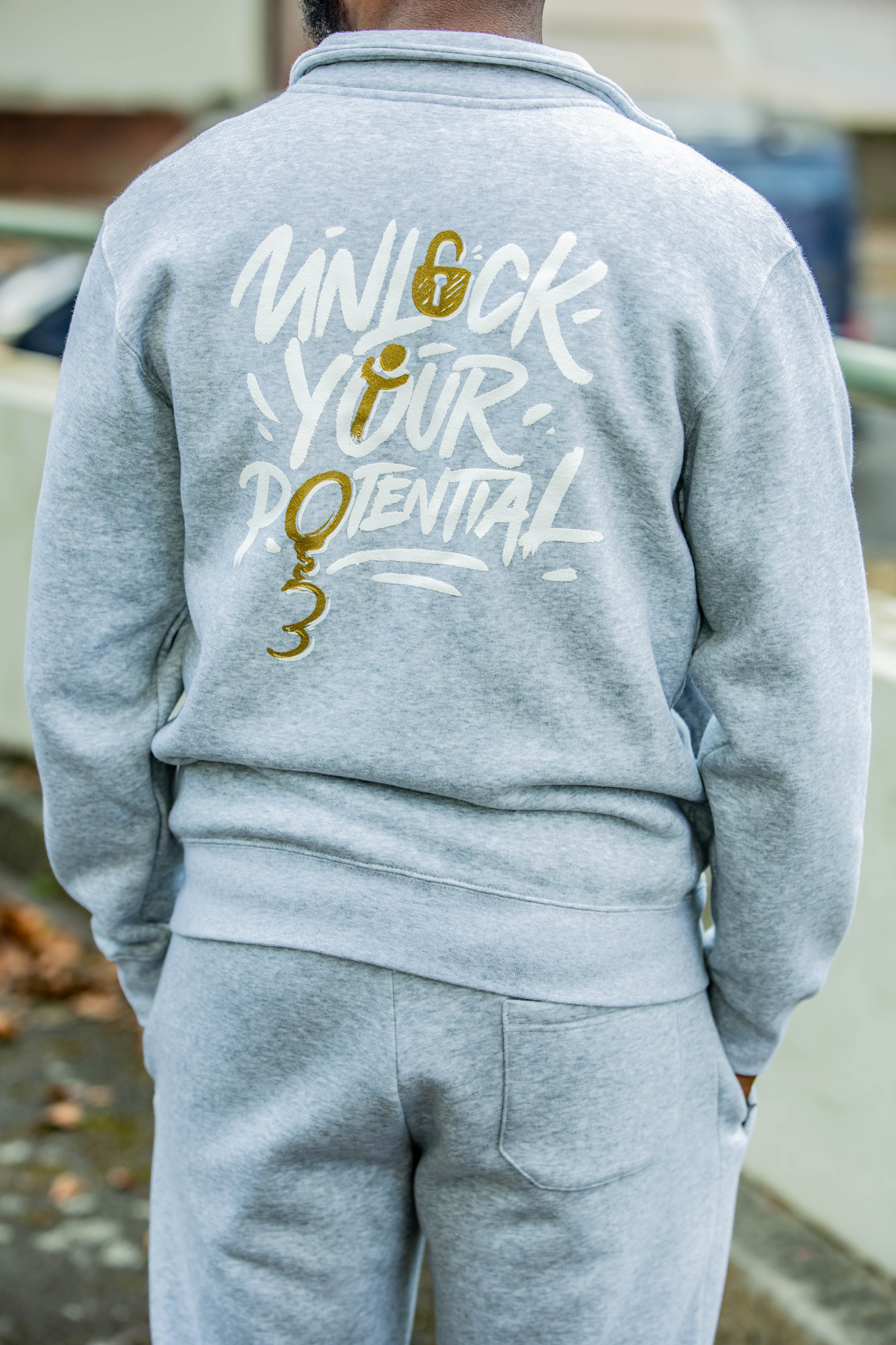 Grey "Unlock Your Potential" Tracksuit